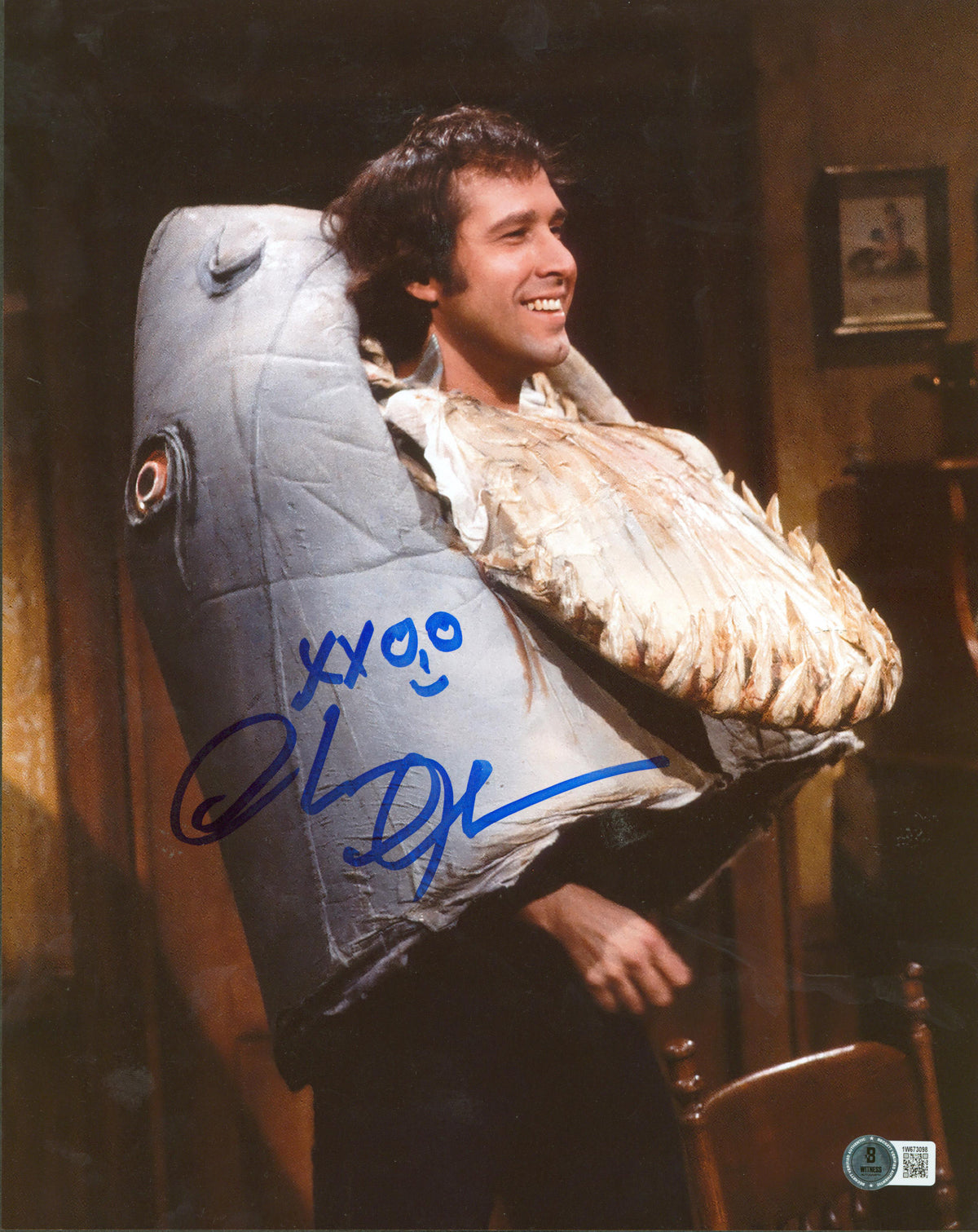 Chevy Chase Christmas Vacation Signed 11x14 Photo BAS Witnessed #1W673098
