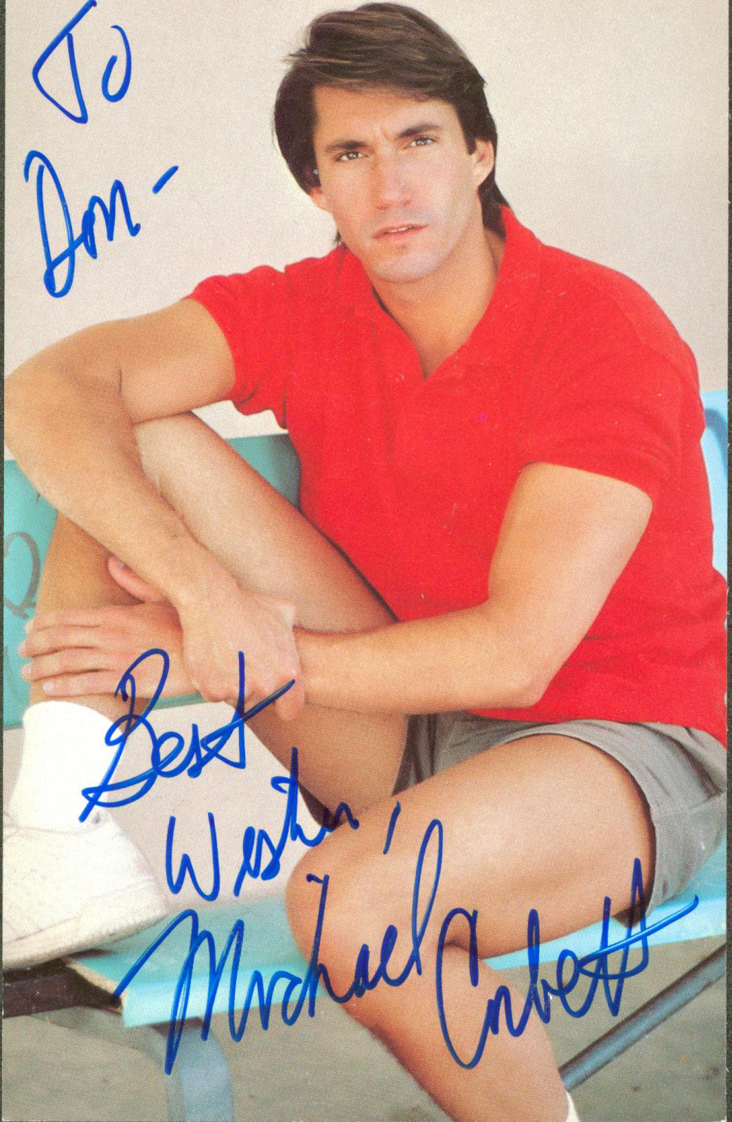 Michael Corbett The Young and the Restless Signed 3.5x5.5 Postcard BAS #BM03298