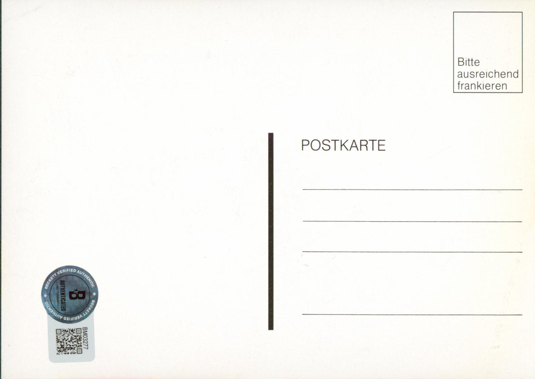 Ulrike Meyfarth Olympian Authentic Signed 4x6 Postcard Autographed BAS #BM03277