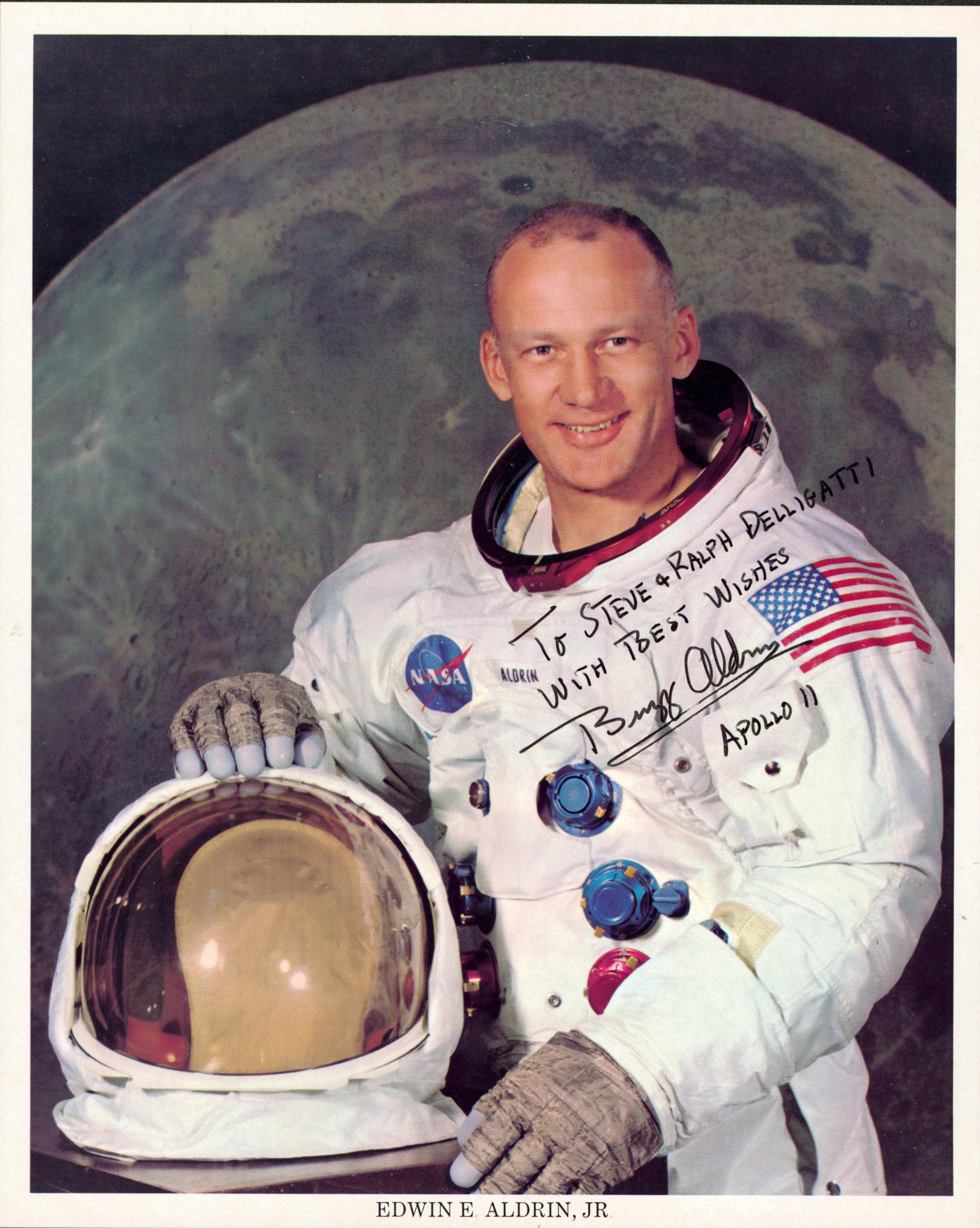 Edwin Buzz Aldrin Apollo 11 "Best Wishes" Signed 8x10 Photo BAS #AD64297