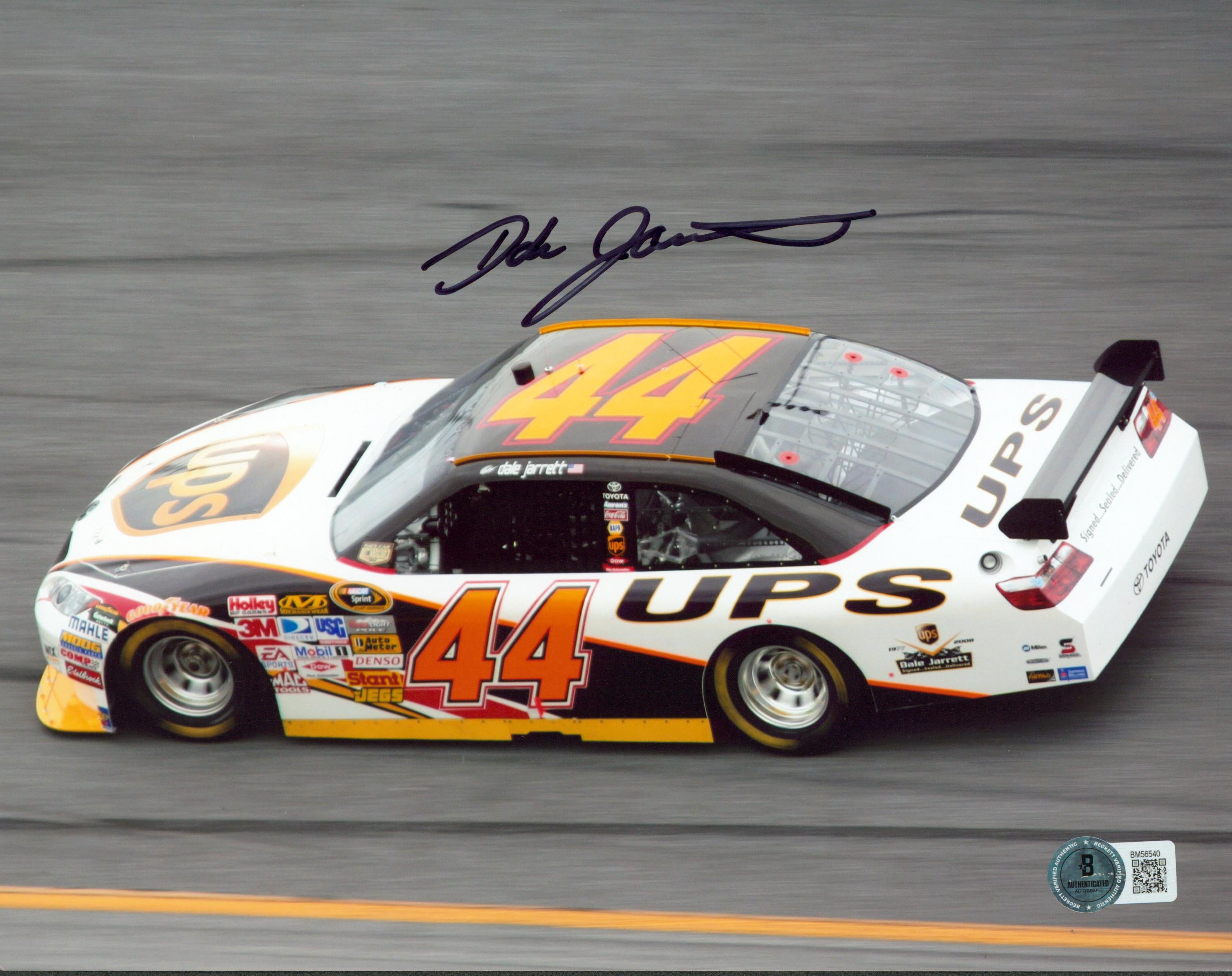 Dale Jarrett Authentic Signed 8x10 Horizontal Racing Photo Autographed BAS