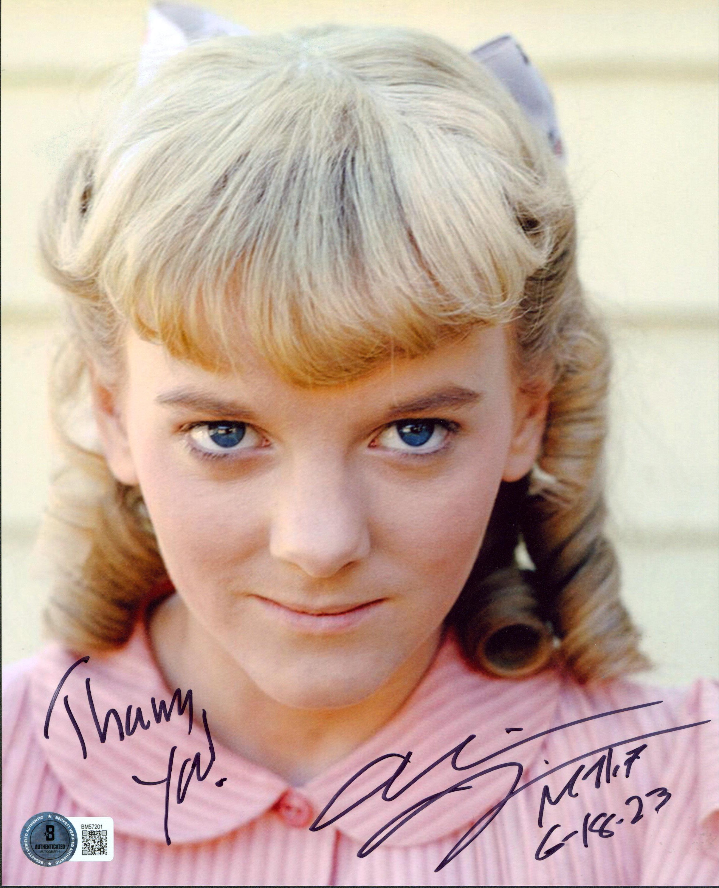 Alison Arngrim Little House on the Prairie "Thank You!" Signed 8x10 Photo BAS 9