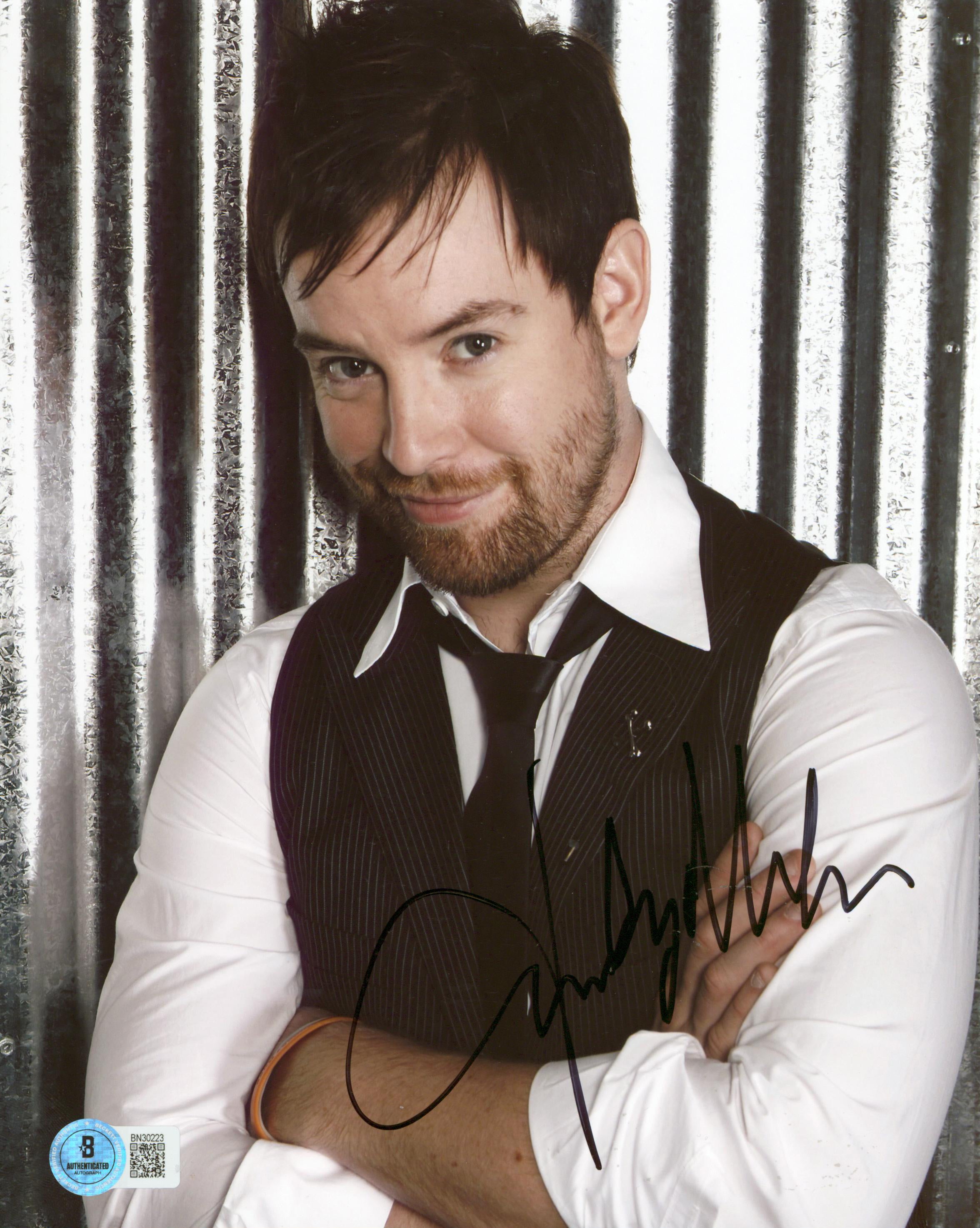 David Cook American Idol Authentic Signed 8x10 Photo Autographed BAS #BN30223