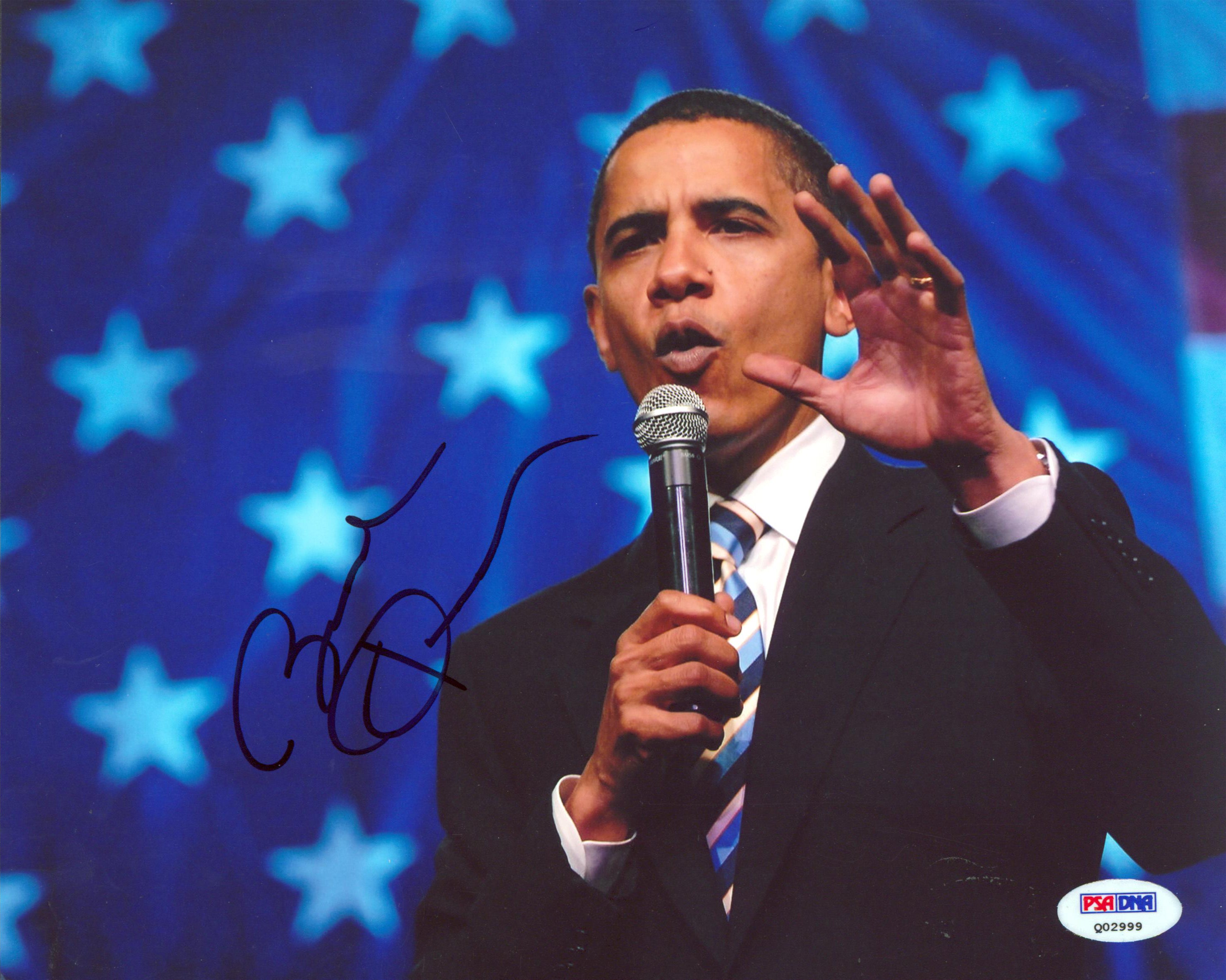 Barack Obama Authentic Signed 8x10 Horizontal Photo Autographed PSA/DNA #Q02999