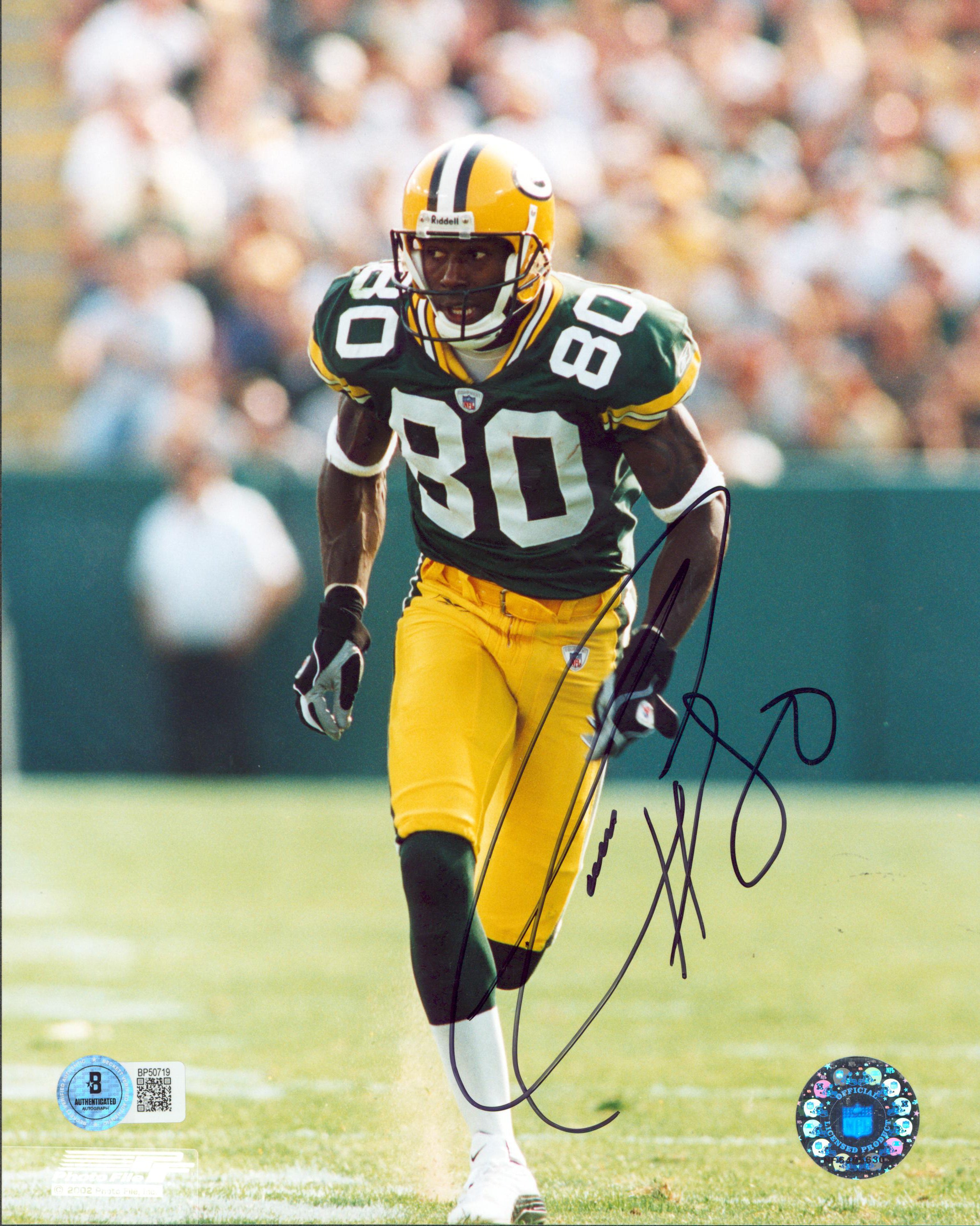 Packers Donald Driver Authentic Signed 8x10 Photo Autographed BAS #BP50719