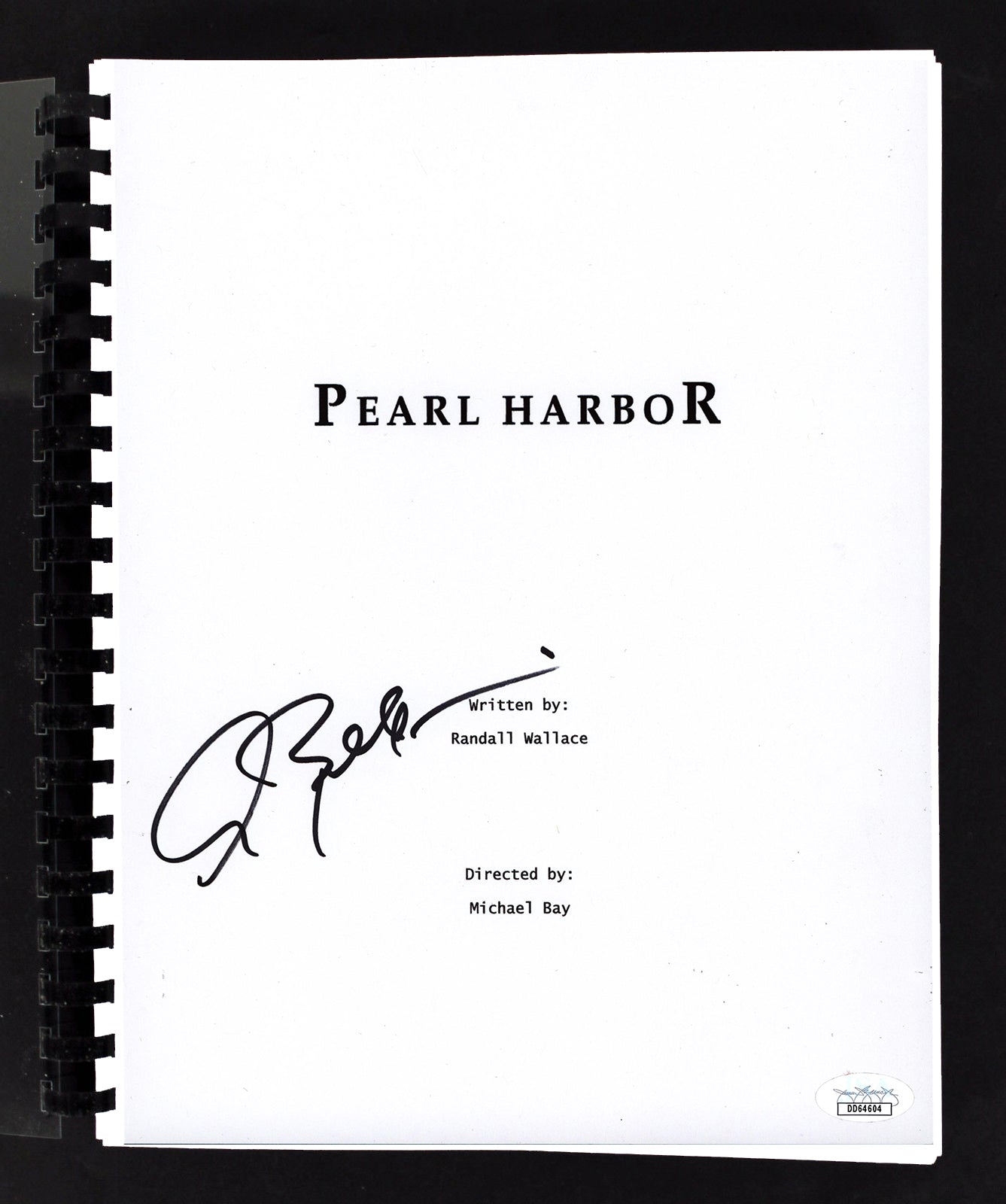 Alec Baldwin Pearl Harbor Authentic Signed Movie Script Autographed JSA #DD64604