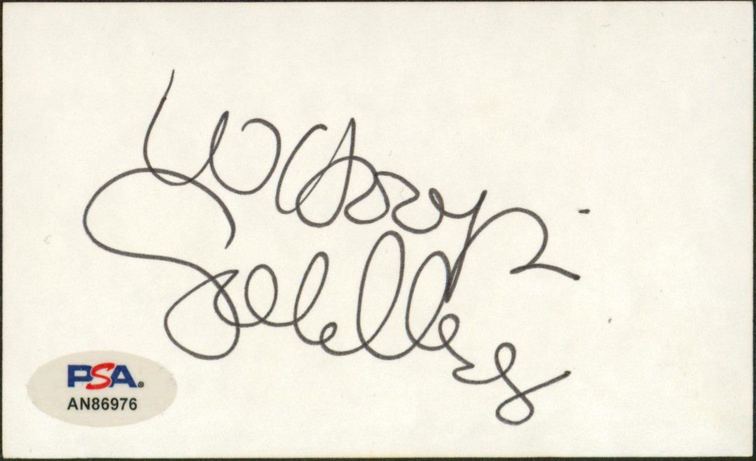 Whoopie Goldberg The Color Purple Signed 3x5 Index Card PSA/DNA #AN86976