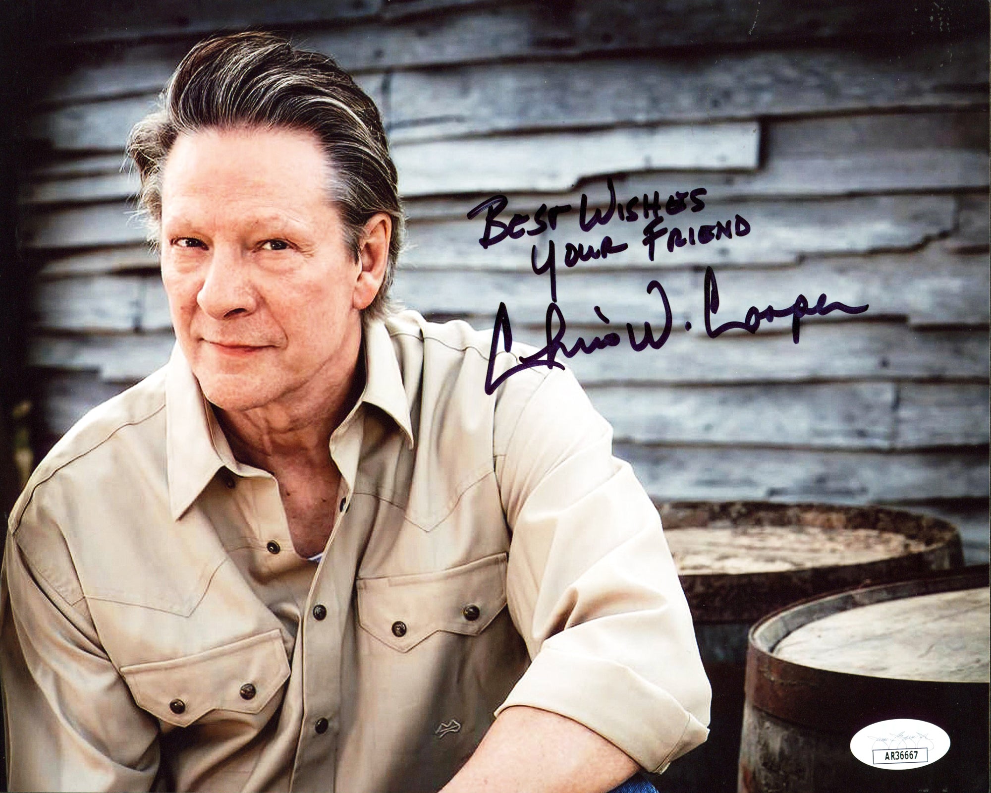 Chris Cooper "Best Wishes Your Friend" Signed 8x10 Photo JSA #AR36667