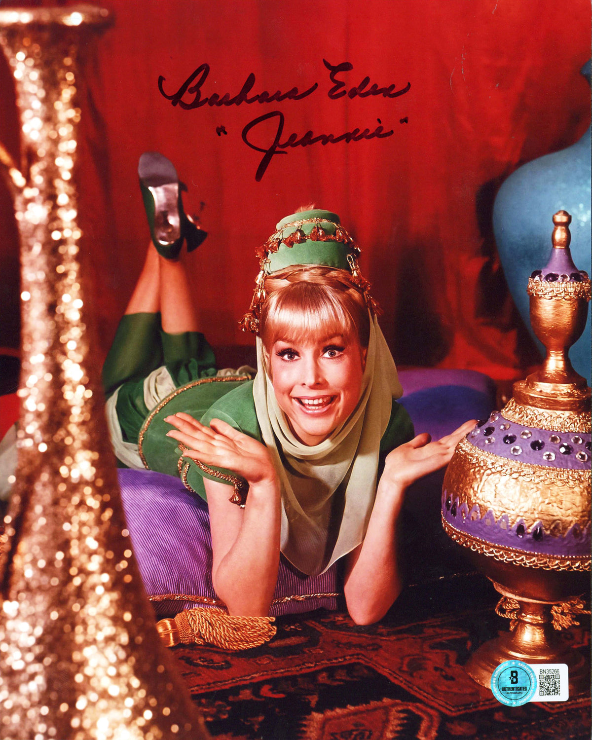 Barbara Eden I Dream of Jeannie "Jeannie" Signed 8x10 Vertical Photo BAS 4