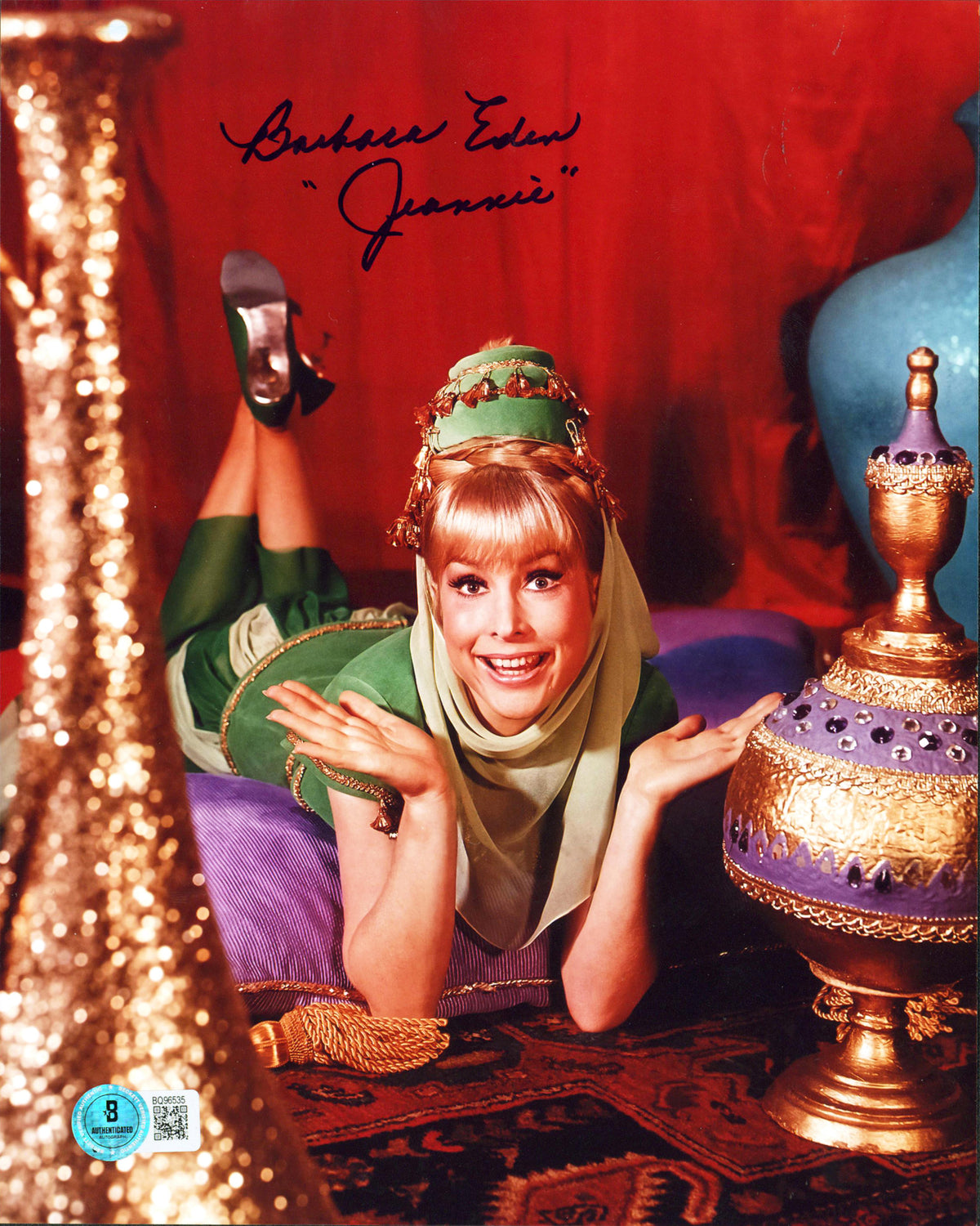Barbara Eden I Dream of Jeannie "Jeannie" Signed 8x10 Vertical Photo BAS 3