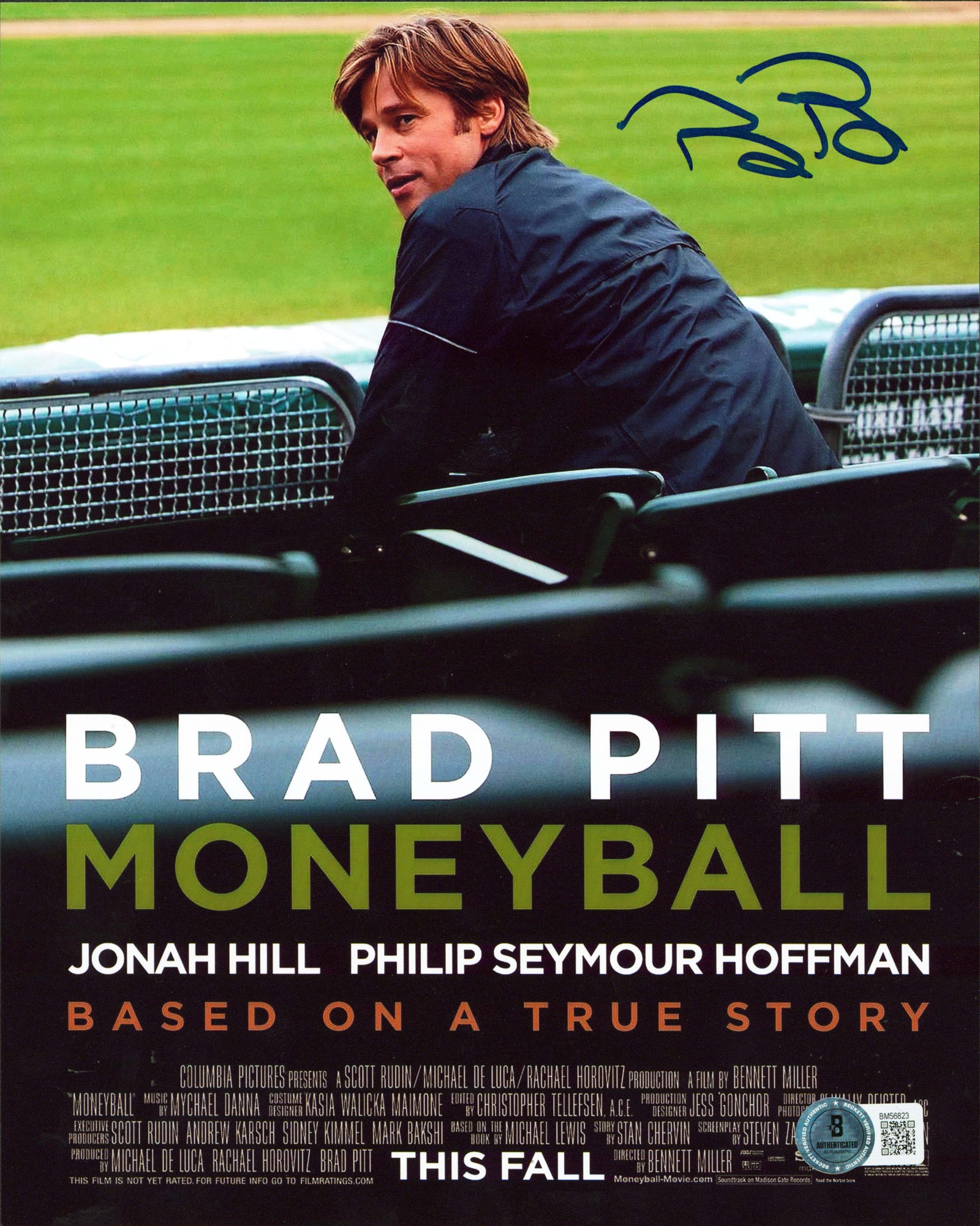 Billy Beane Moneyball Authentic Signed 8x10 Vertical Photo Autographed BAS 5