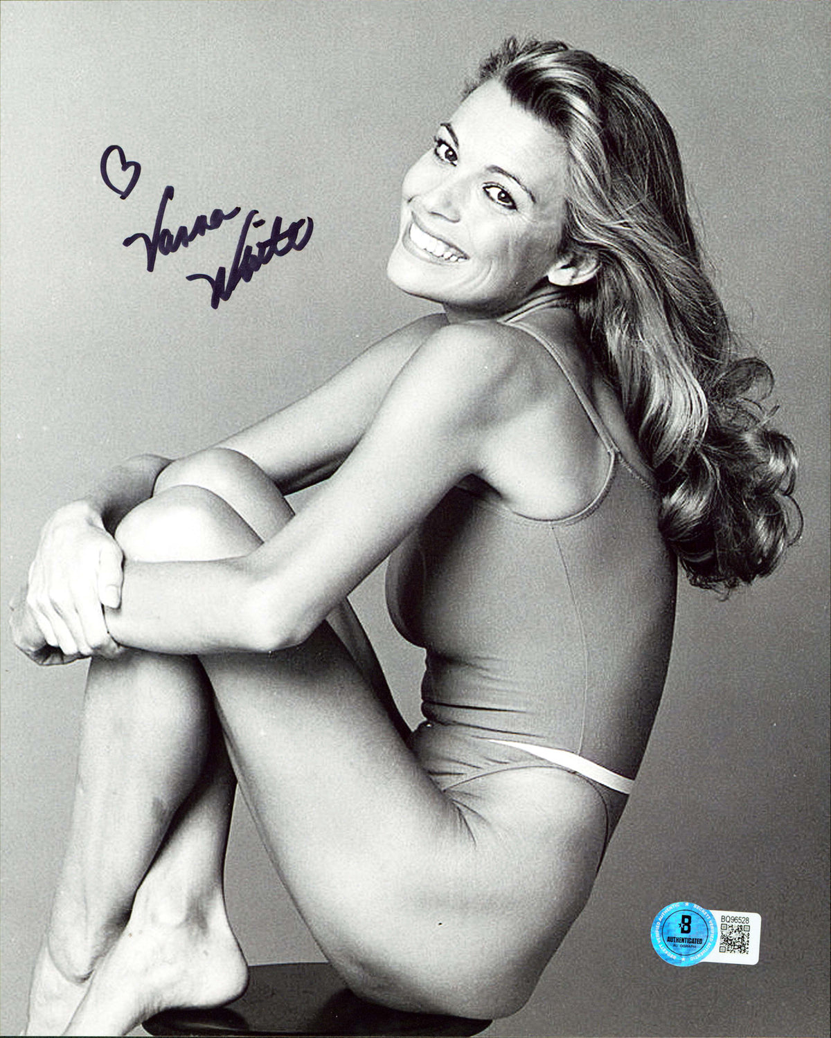Vanna White Wheel of Fortune Authentic Signed 8x10 Vertical Photo BAS #BQ96528