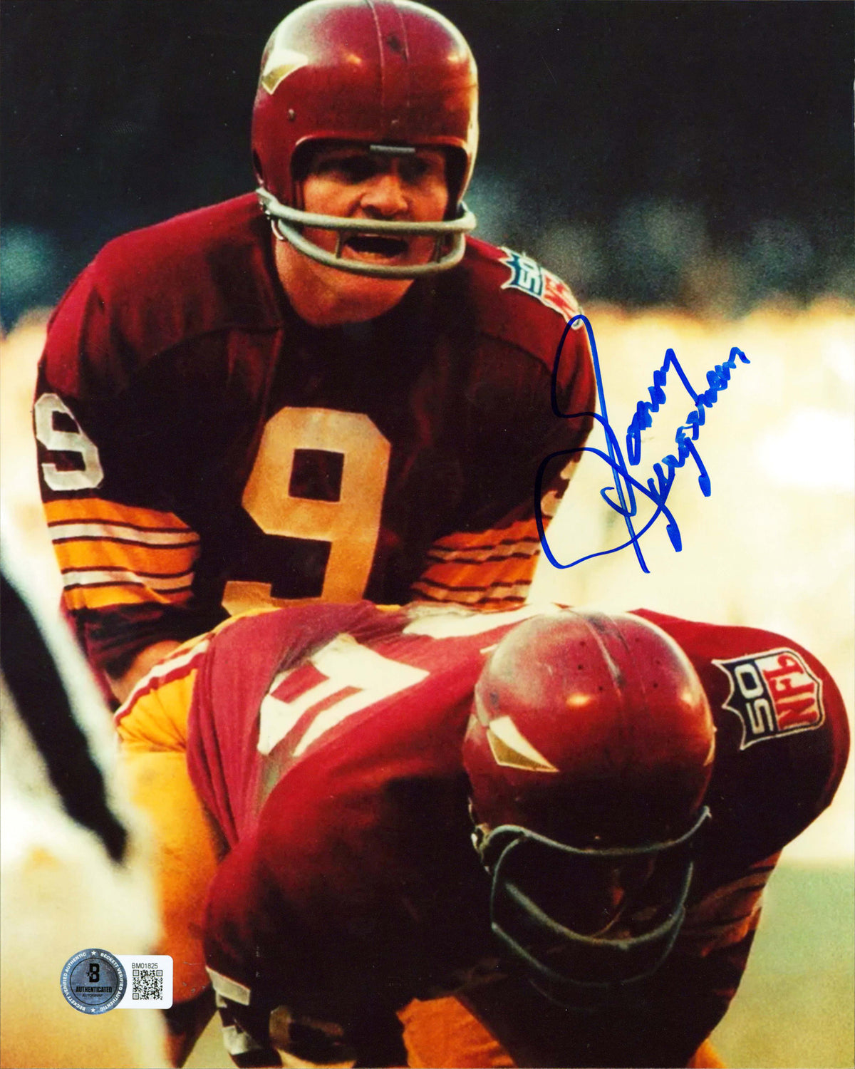 Commanders Sonny Jurgensen Authentic Signed 8x10 Vertical Photo BAS #BM01825