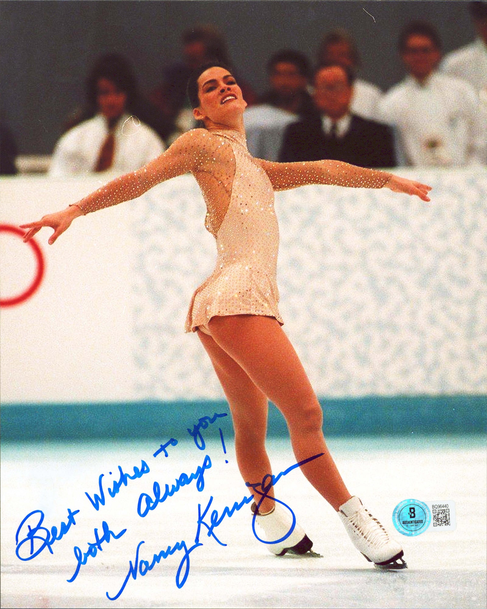 Nancy Kerrigan "Best Wishes To You Both Always!" Signed 8x10 Photo BAS #BQ96440