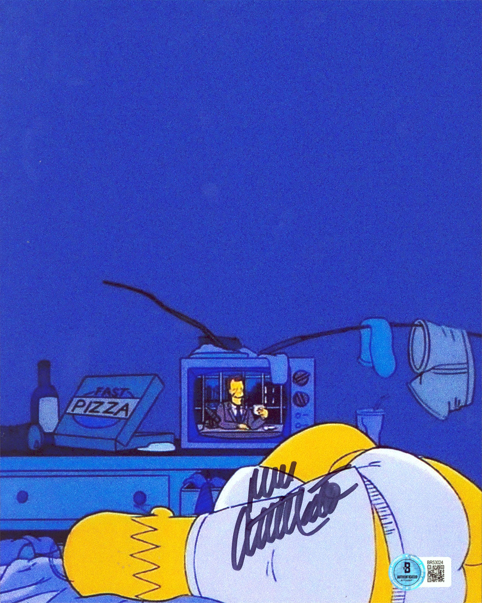 Dan Castellaneta Simpsons Authentic Signed 8x10 Vertical Photo BAS #BR53024