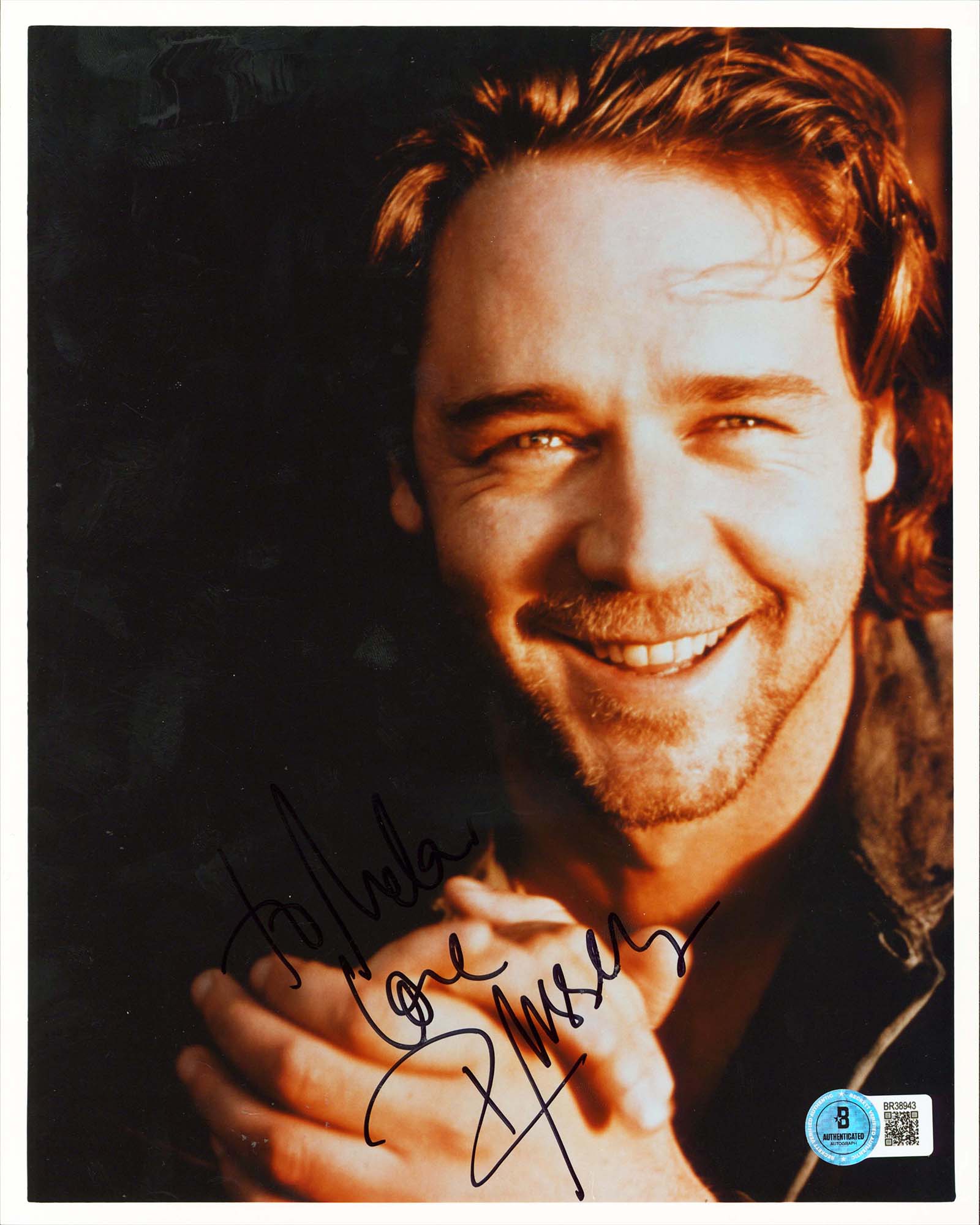 Russell Crowe Gladiator "To Melanie Love" Signed 8x10 Photo BAS #BR38943