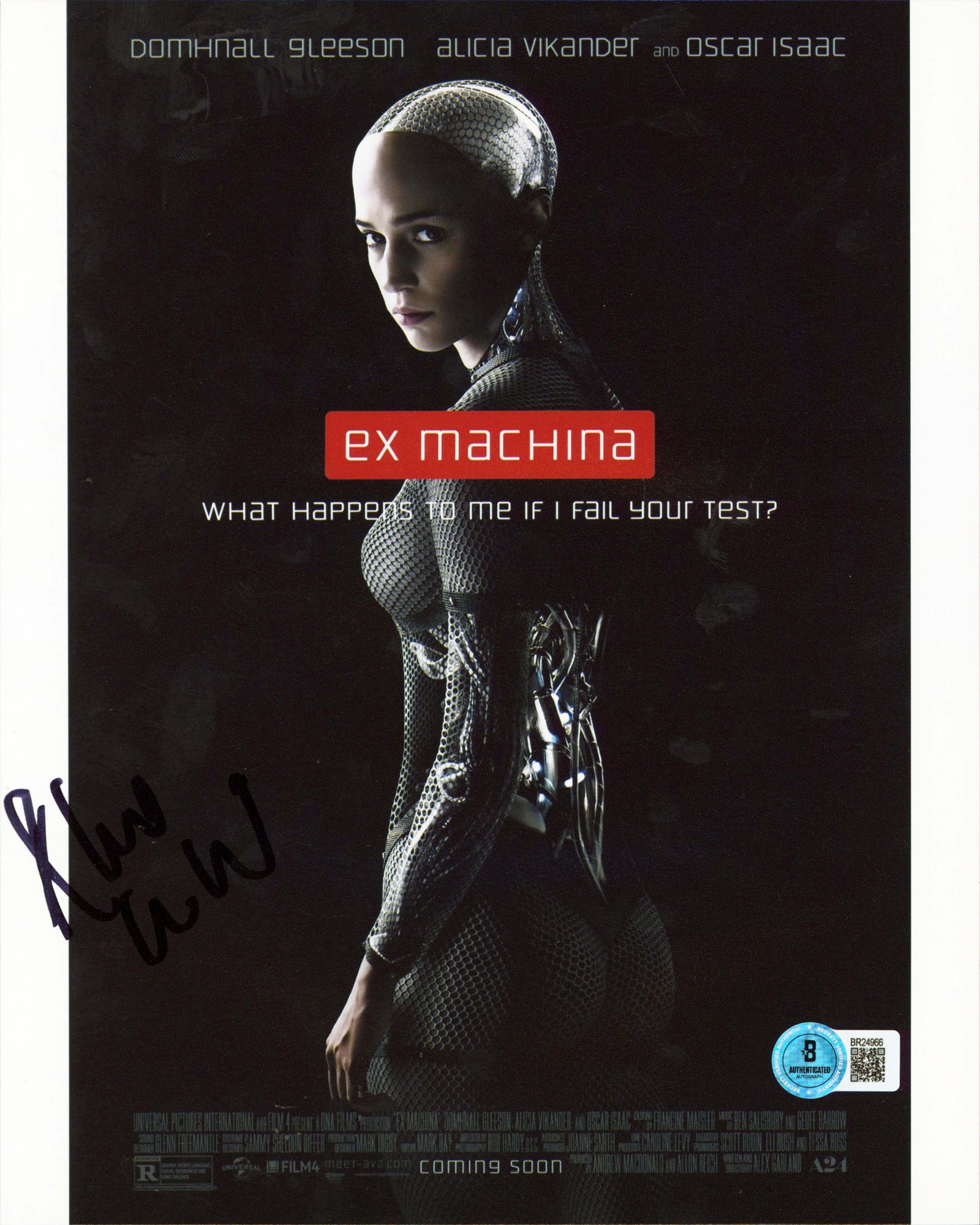 Alex Garland Ex Machina Authentic Signed 8x10 Vertical Photo BAS #BR24966