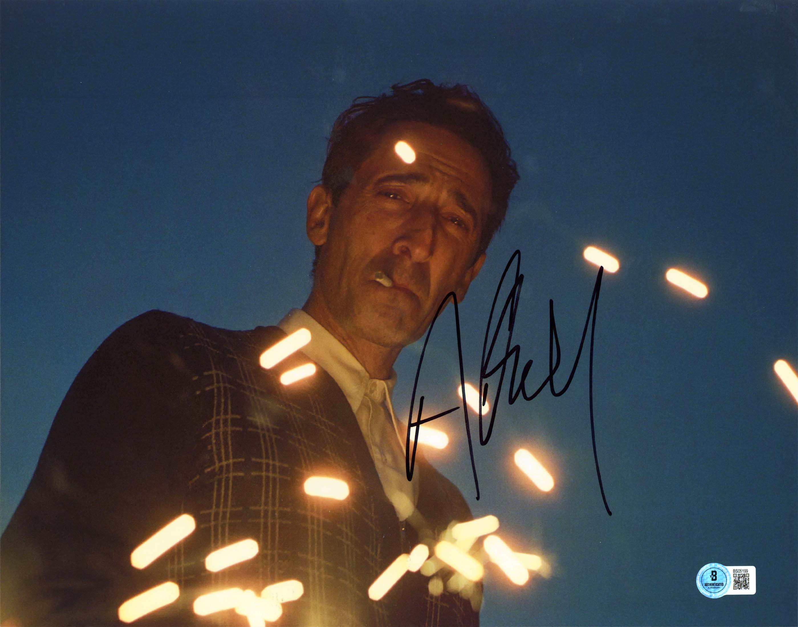 Adrien Brody The Brutalist Authentic Signed 11x14 Horizontal Photo BAS #BS05199