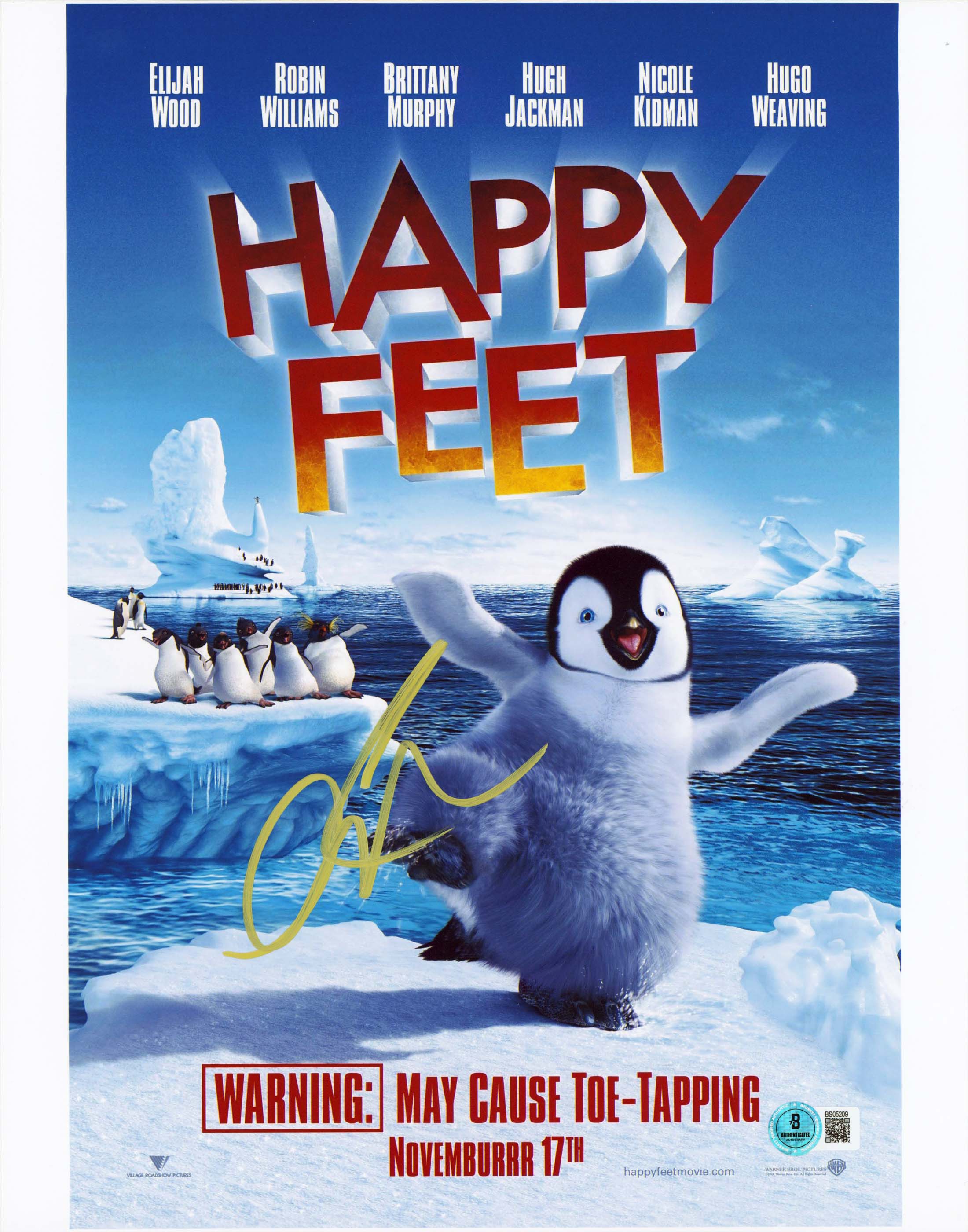 George Miller Happy Feet Authentic Signed 11x14 Vertical Photo BAS #BS05209