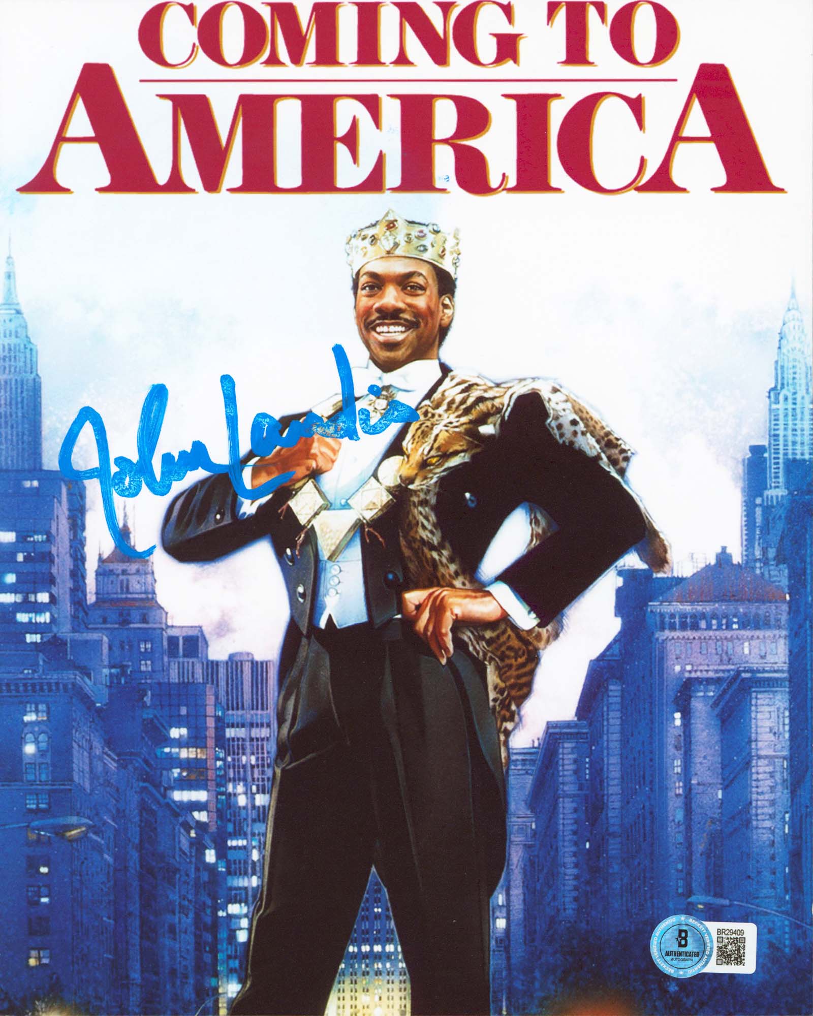 John Landis Coming to America Authentic Signed 8x10 Vertical Photo BAS #BR29409