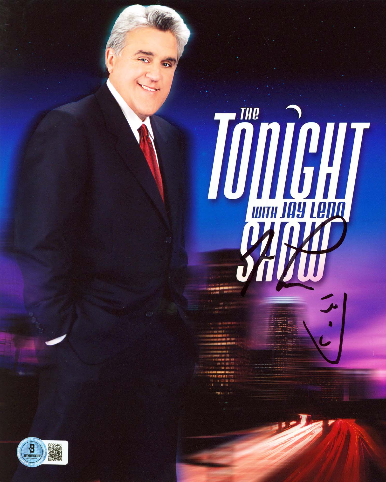 Jay Leno The Tonight Show Authentic Signed 8x10 Vertical Photo BAS #BR29440