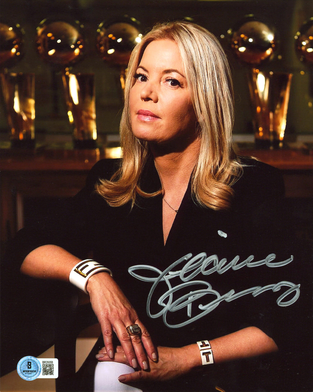 Lakers Jeanie Buss Authentic Signed 8x10 Vertical Photo Autographed BAS 2