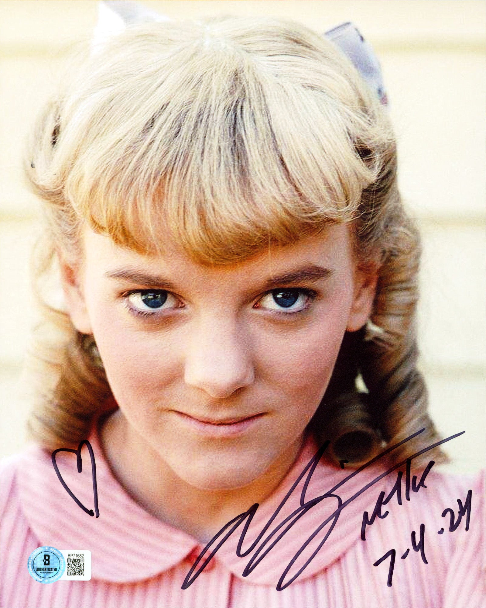 Alison Arngrim Little House on Prairie "Nellie"  Signed 8x10 Photo BAS #BP71682