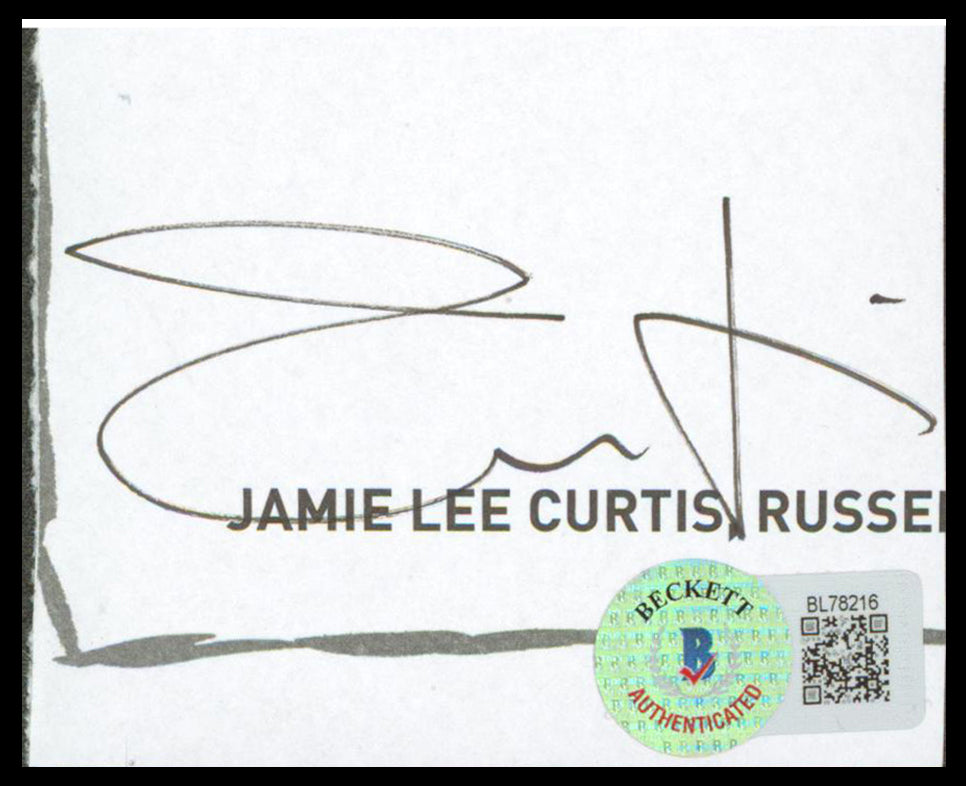 Jamie Lee Curtis Halloween Authentic Signed 2.75x2.3 Cut Signature BAS #BL78216