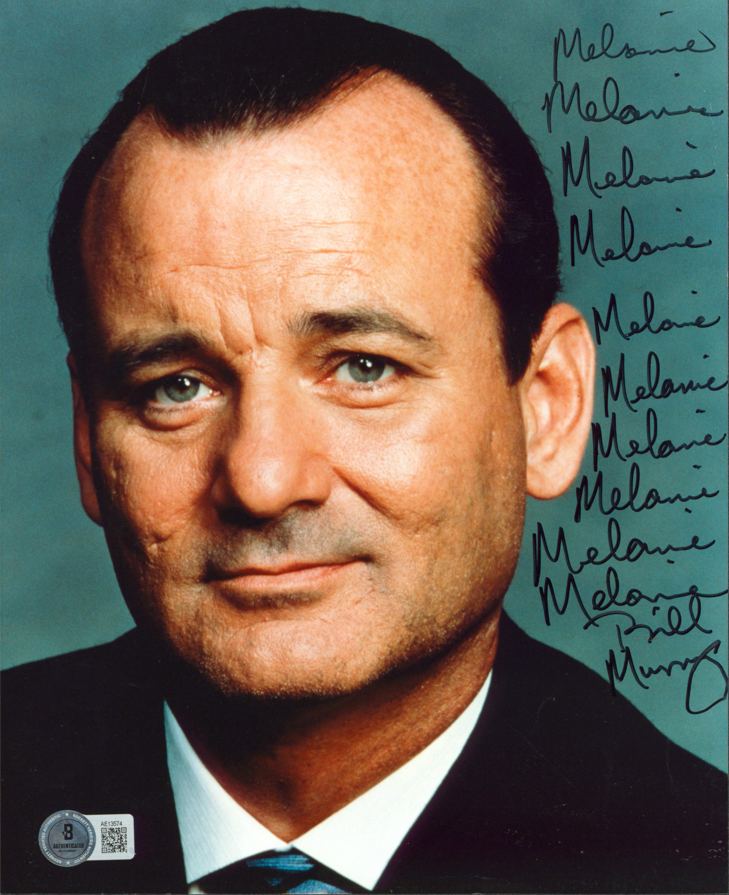 Bill Murray Mad Dog and Glory "Melanie" Authentic Signed 8x10 Photo BAS #AE13574