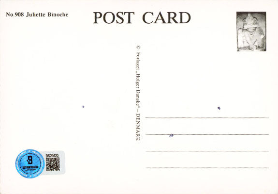 Juliette Binoche The English Patient Signed 4x5.75 Postcard BAS #BS29420