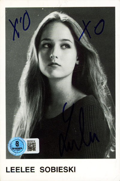 Leelee Sobieski Deep Impact "XO" Authentic Signed 4x6 Photo BAS #BS29314