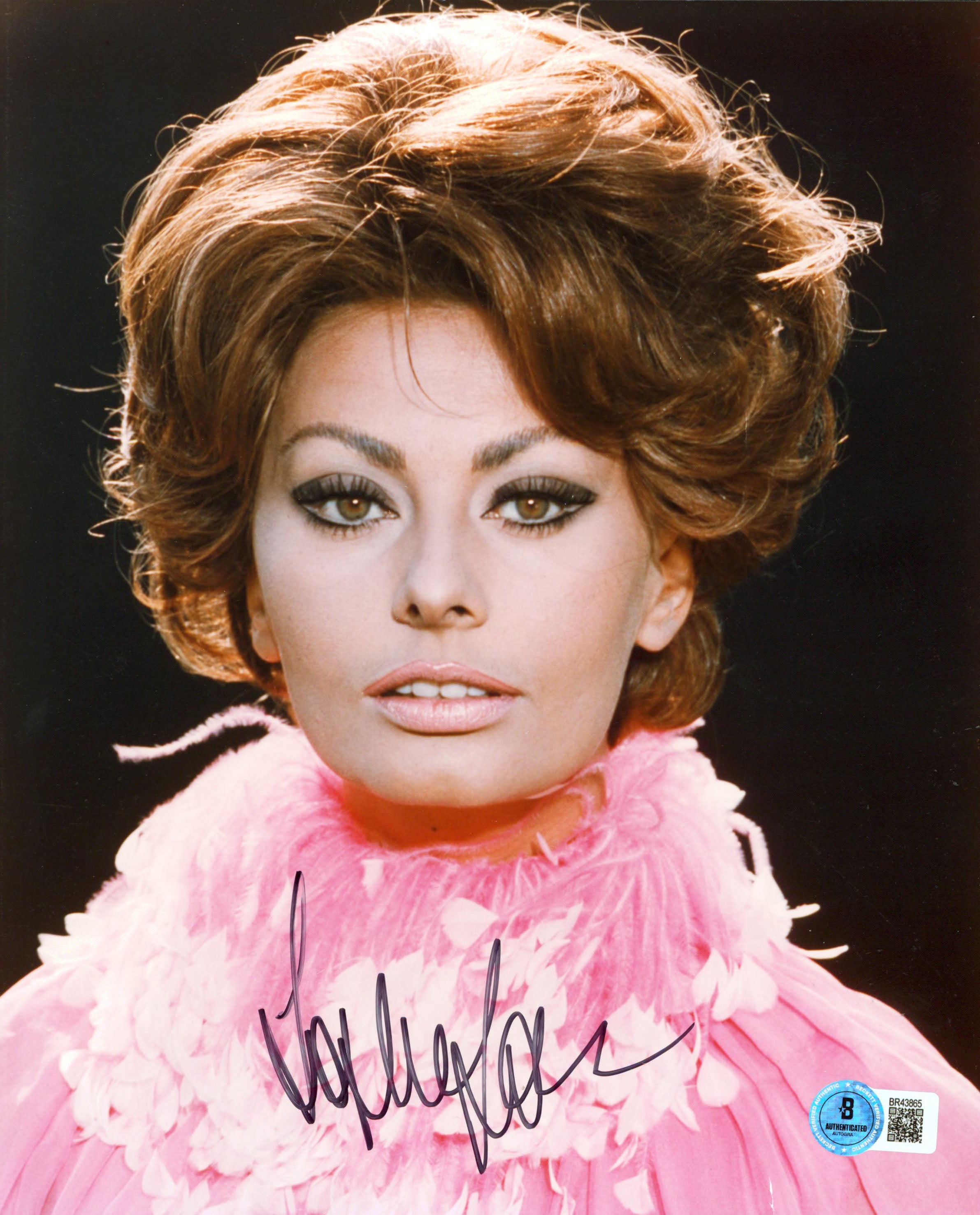 Sophia Loren Authentic Signed 8x10 Sexy Vertical Photo Autographed BAS #BR43865