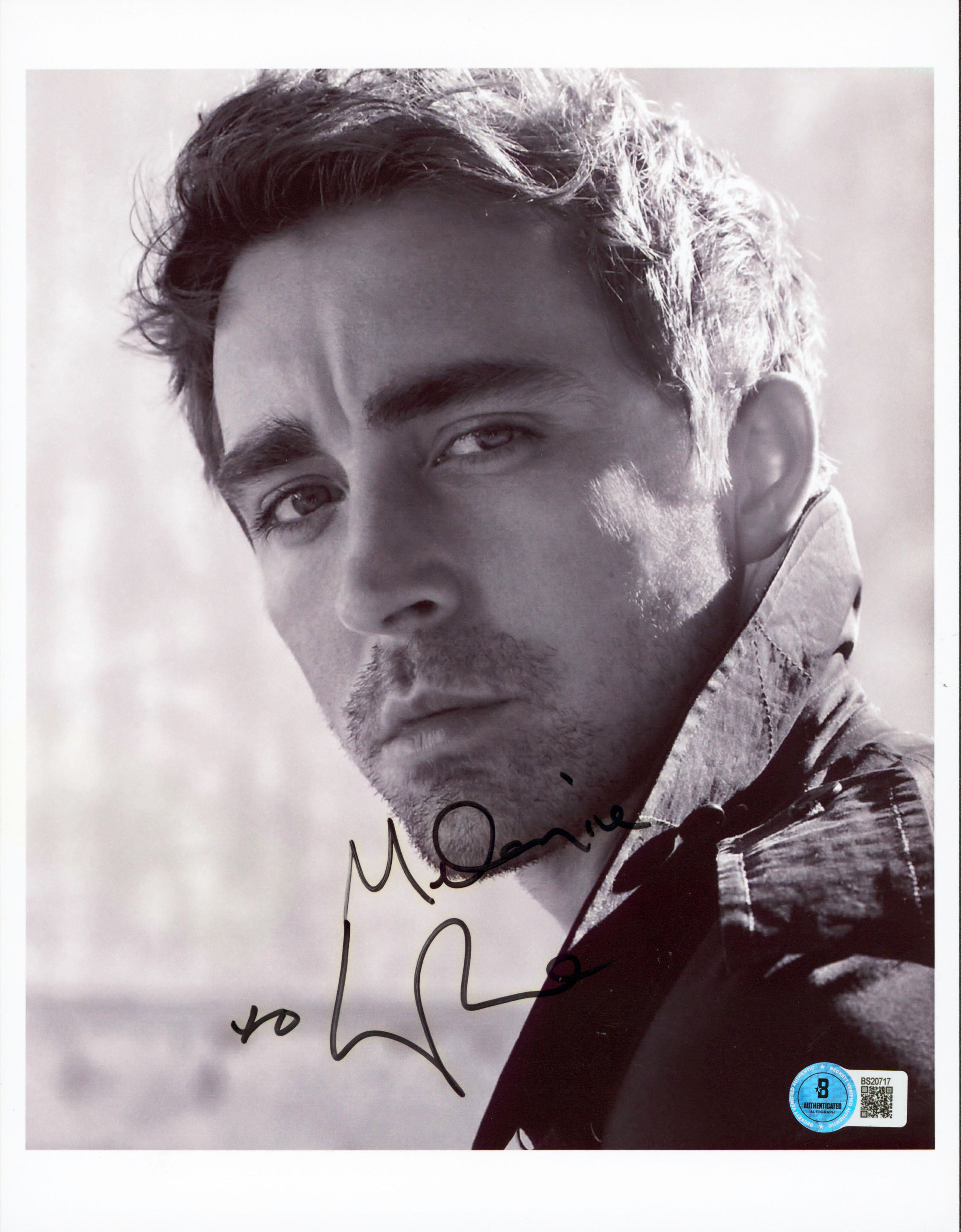 Lee Pace The Book of Henry "Melanie" Authentic Signed 8.5x11 Photo BAS #BS20717