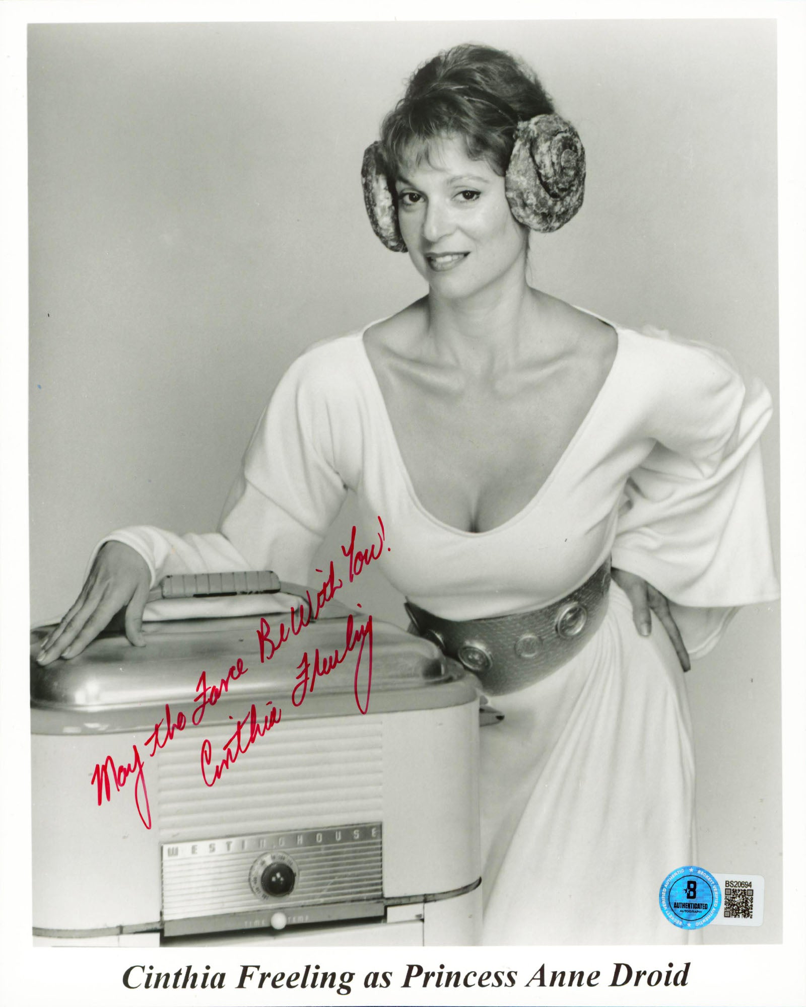 Cinthia Freeling Hardware Wars "May The Farce Be With You" Signed 8x10 Photo BAS