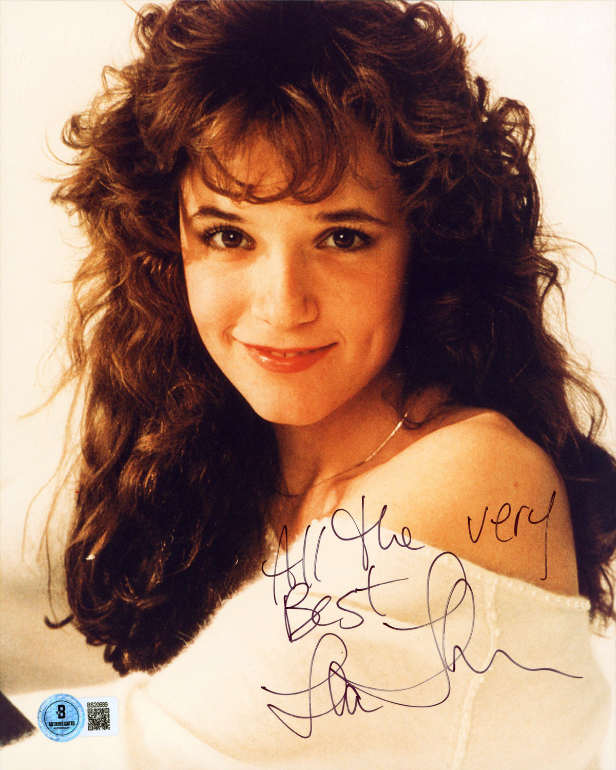 Lea Thompson Back To The Future "All The Very Best" Signed 8x10 Photo BAS