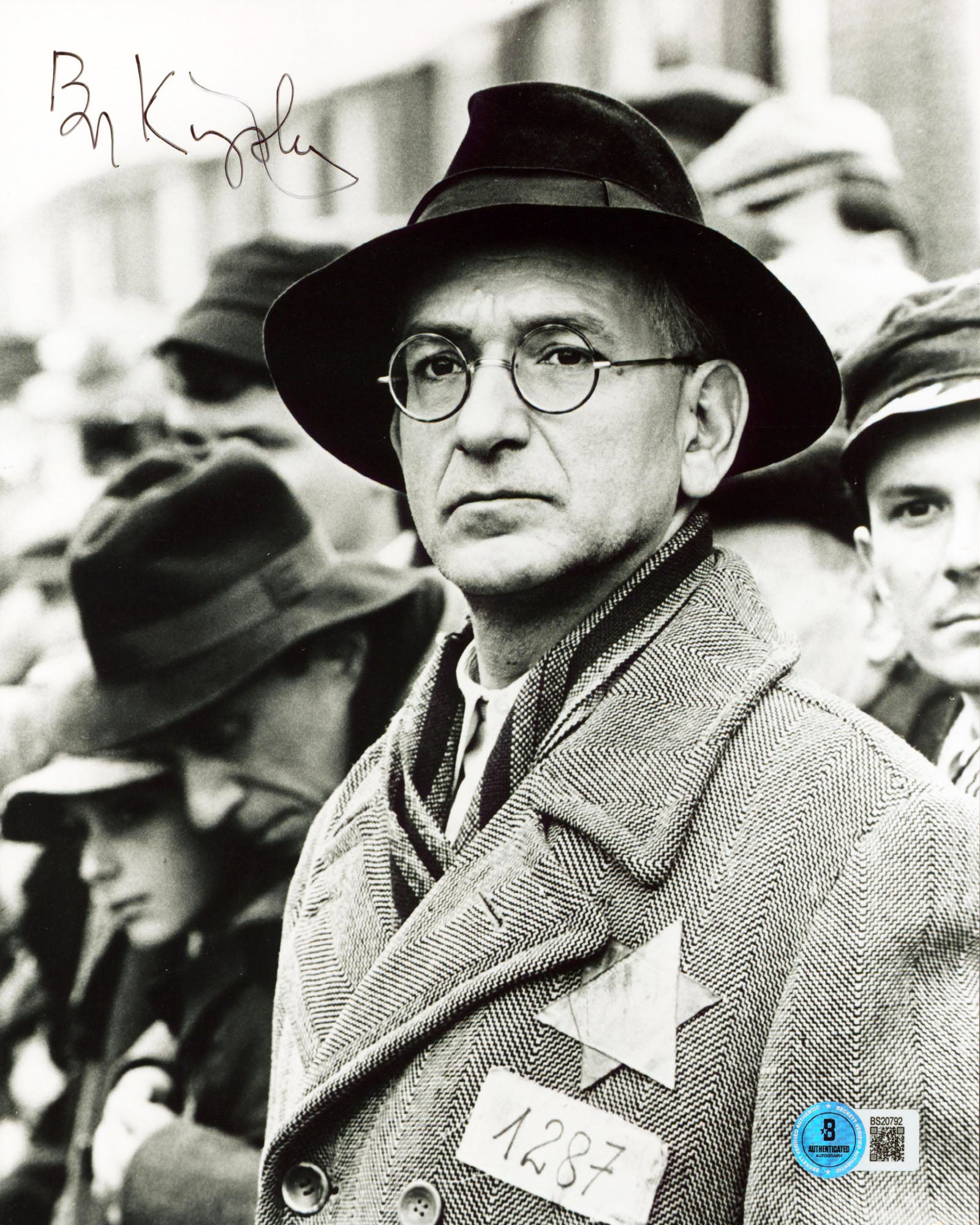 Ben Kingsley Schindler's List Authentic Signed 8x10 Vertical Photo BAS #BS20792