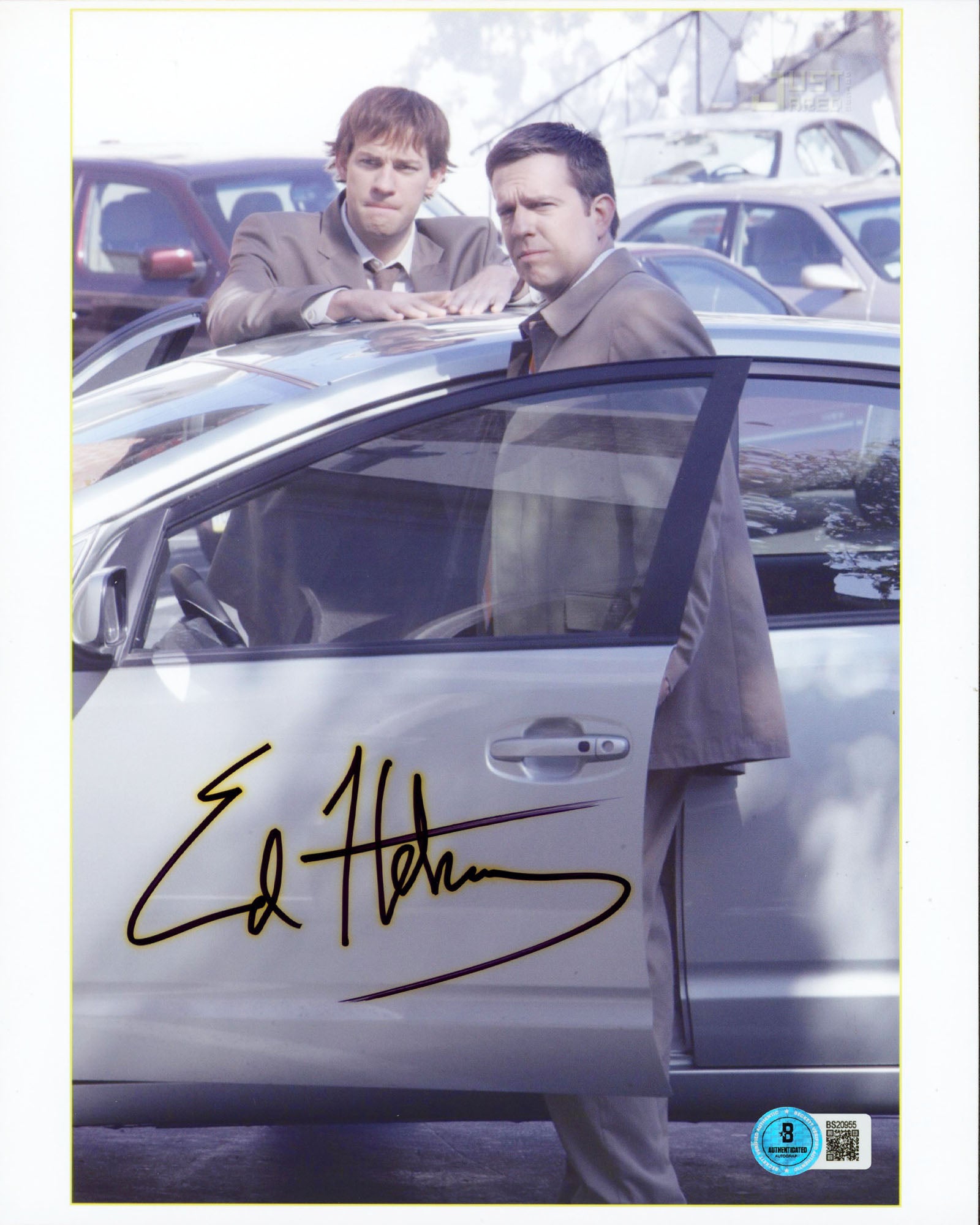 Ed Helms The Office Authentic Signed 8.5x11 Vertical Photo BAS #BS20955