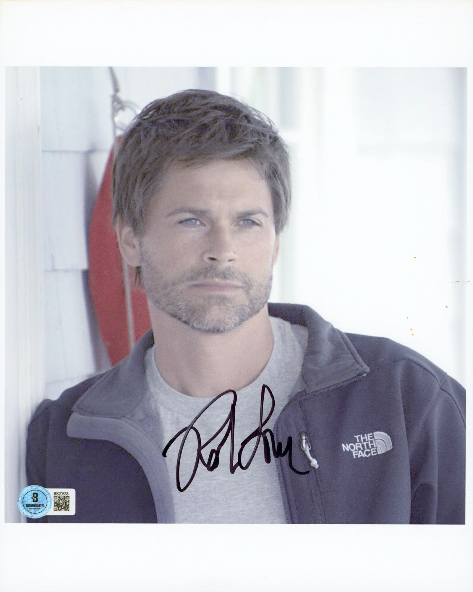 Rob Lowe Masquerade Authentic Signed 8.5x11 Vertical Photo BAS #BS20838