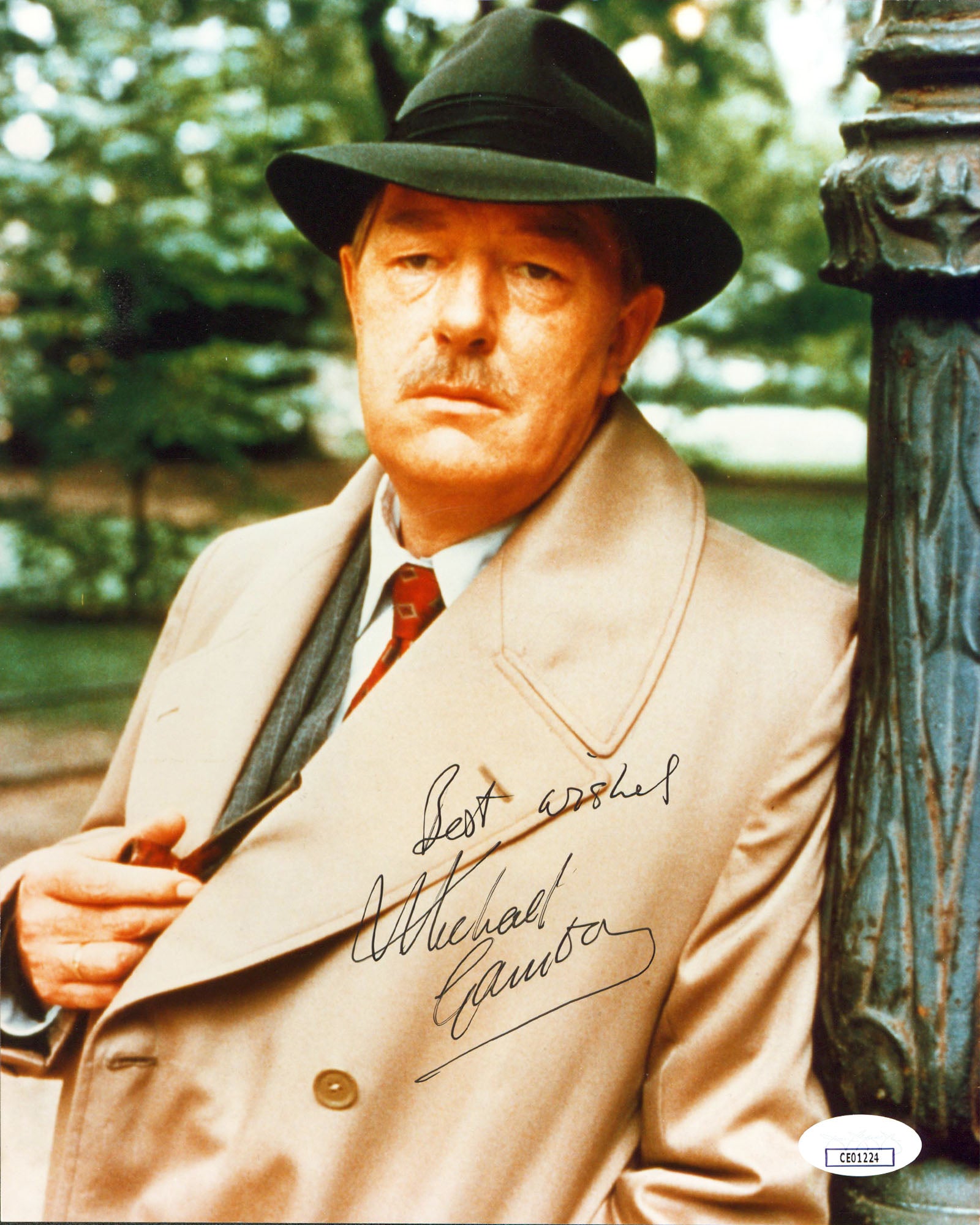 Michael Gambon Singing Detective "Best Wishes" Signed 8x10 Photo JSA #CE01224