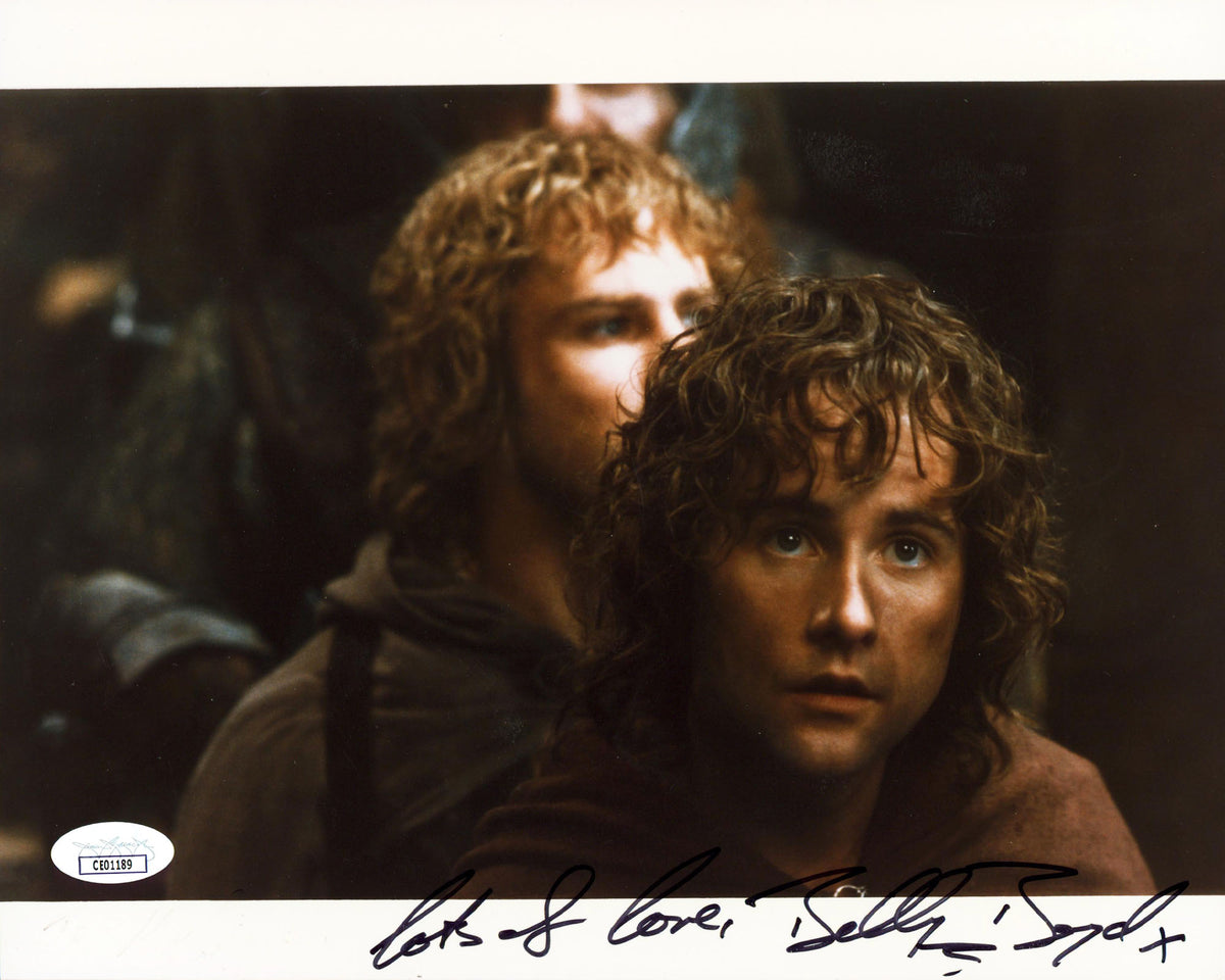 Billy Boyd The Lord of the Rings "Lots Of Love" Signed 8x10 Photo JSA #CE01189