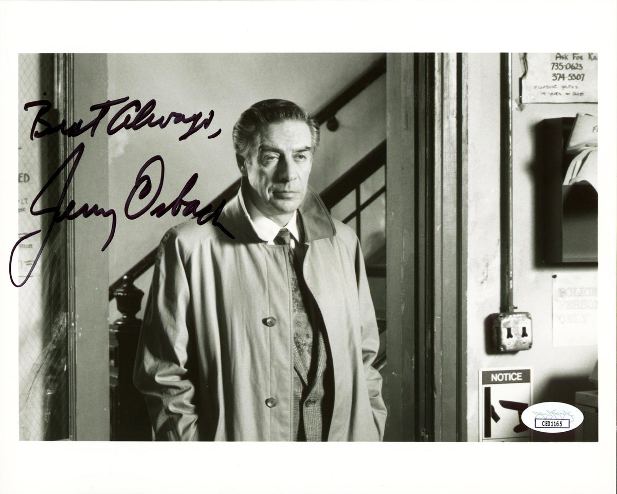 Jerry Orbach Law & Order "Best Always" Authentic Signed 8x10 Photo JSA #CE01165