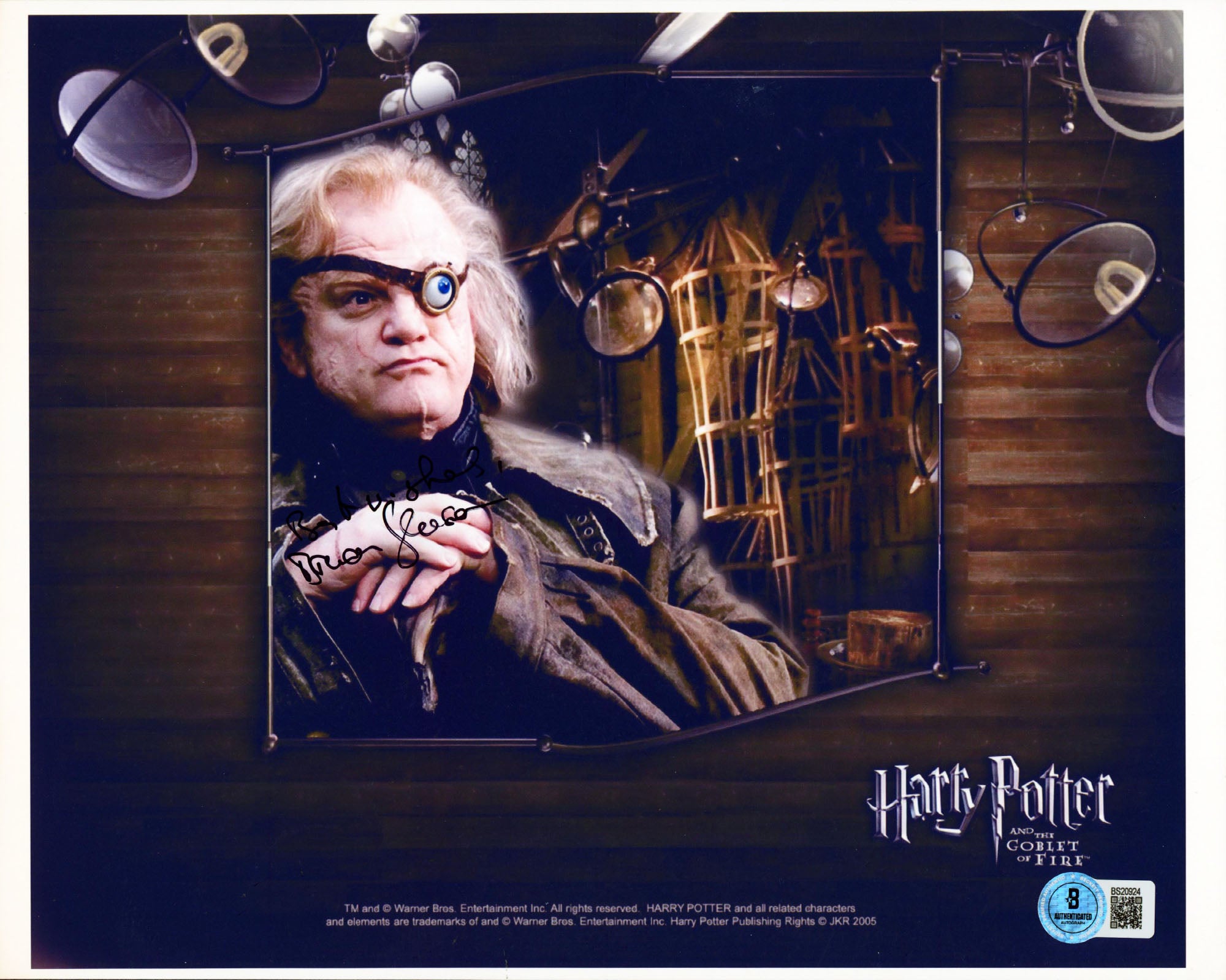 Brendan Gleeson Harry Potter "Best Wishes" Signed 8.5x11 Photo BAS #BS20924