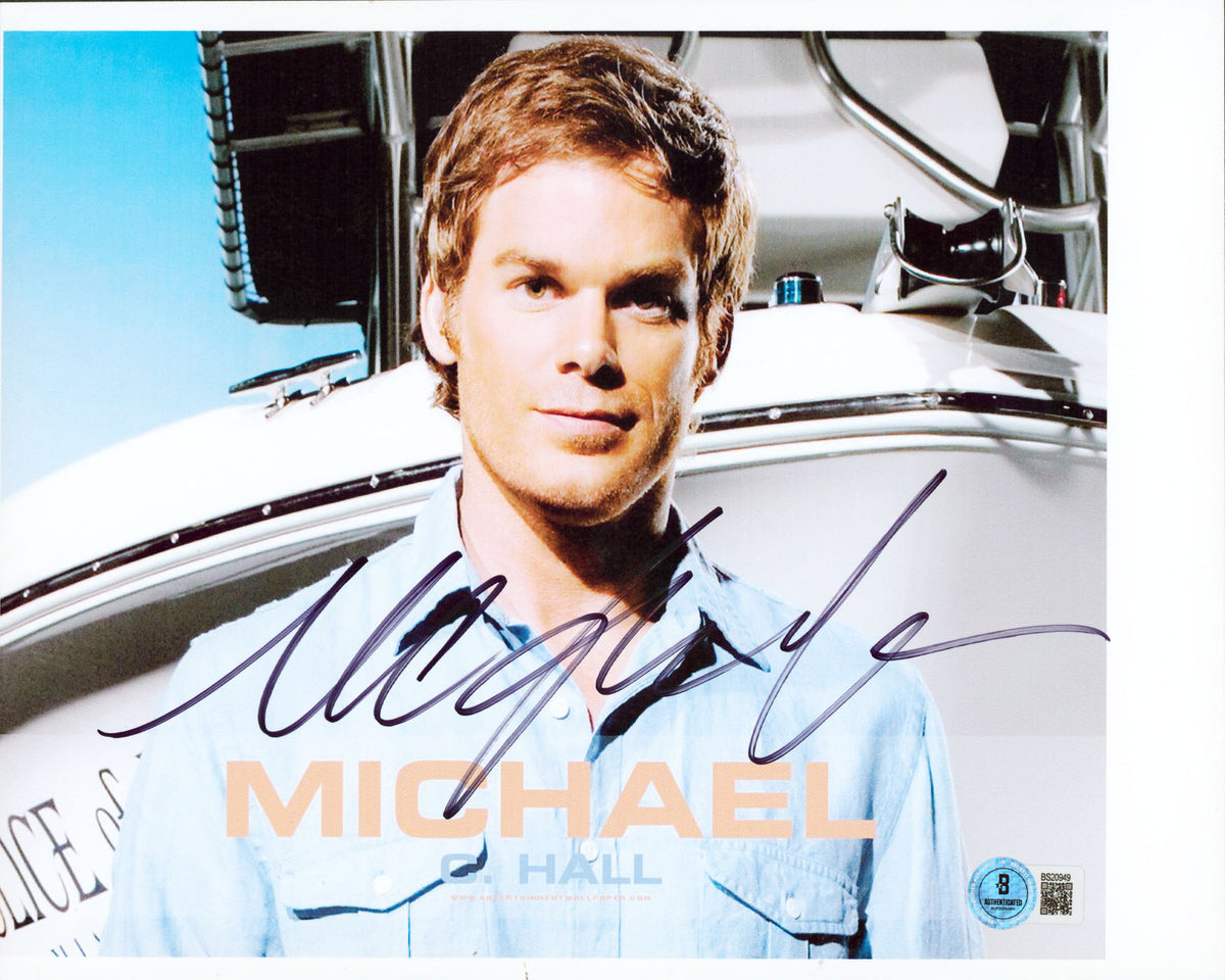 Michael C. Hall Dexter Authentic Signed 8.5x11 Horizontal Photo BAS #BS20949