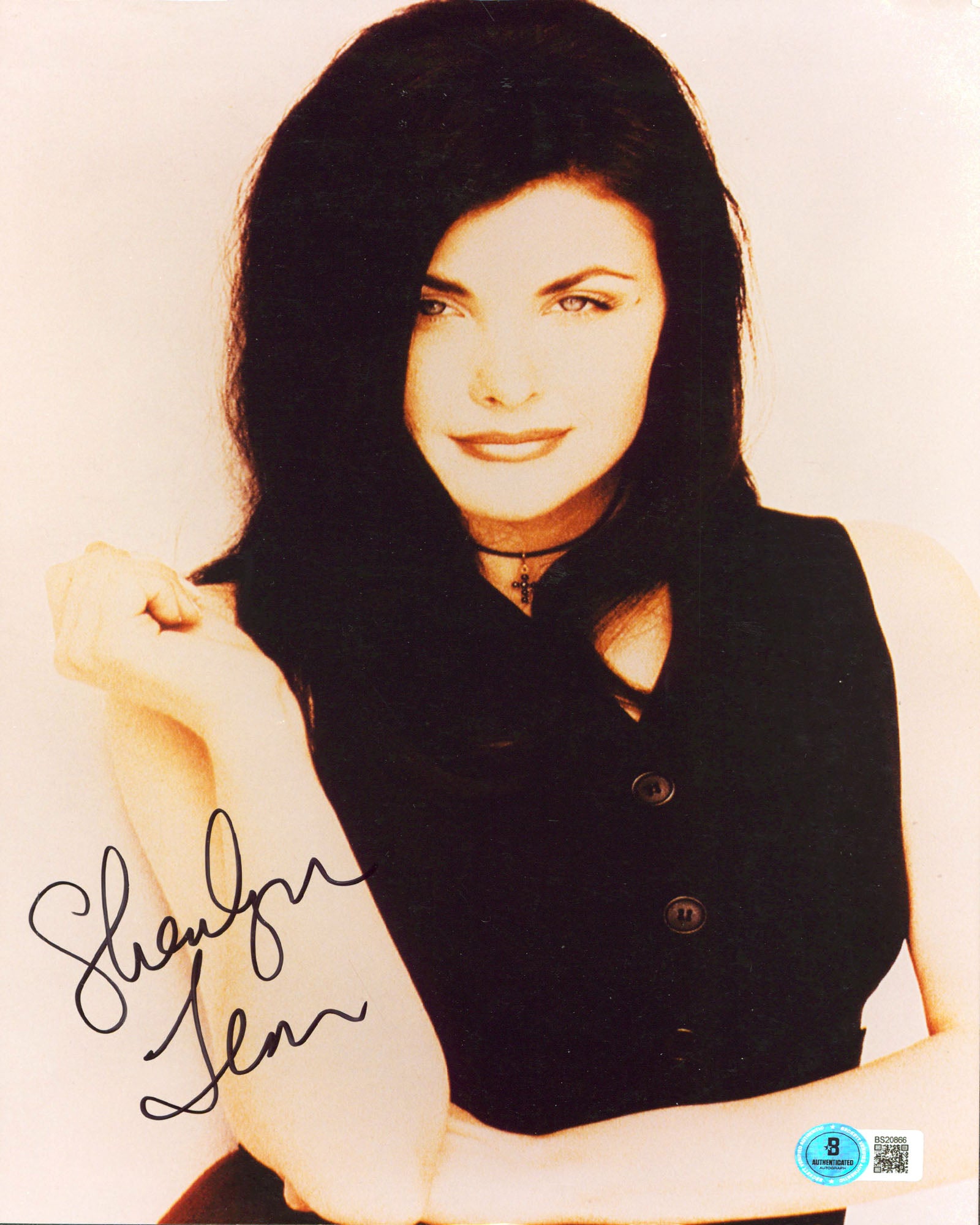 Sherilyn Fenn Men In Black Authentic Signed Vertical Photo 8.25x12 BAS #BS20866