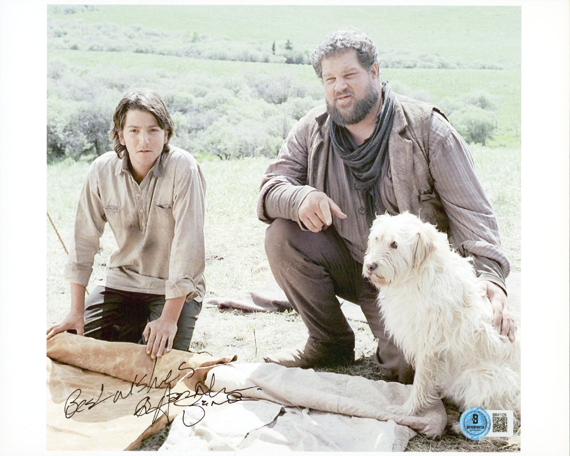 Abraham Benrubi Open Range "Best Wishes" Signed 8.5x11 Photo BAS #BR41129