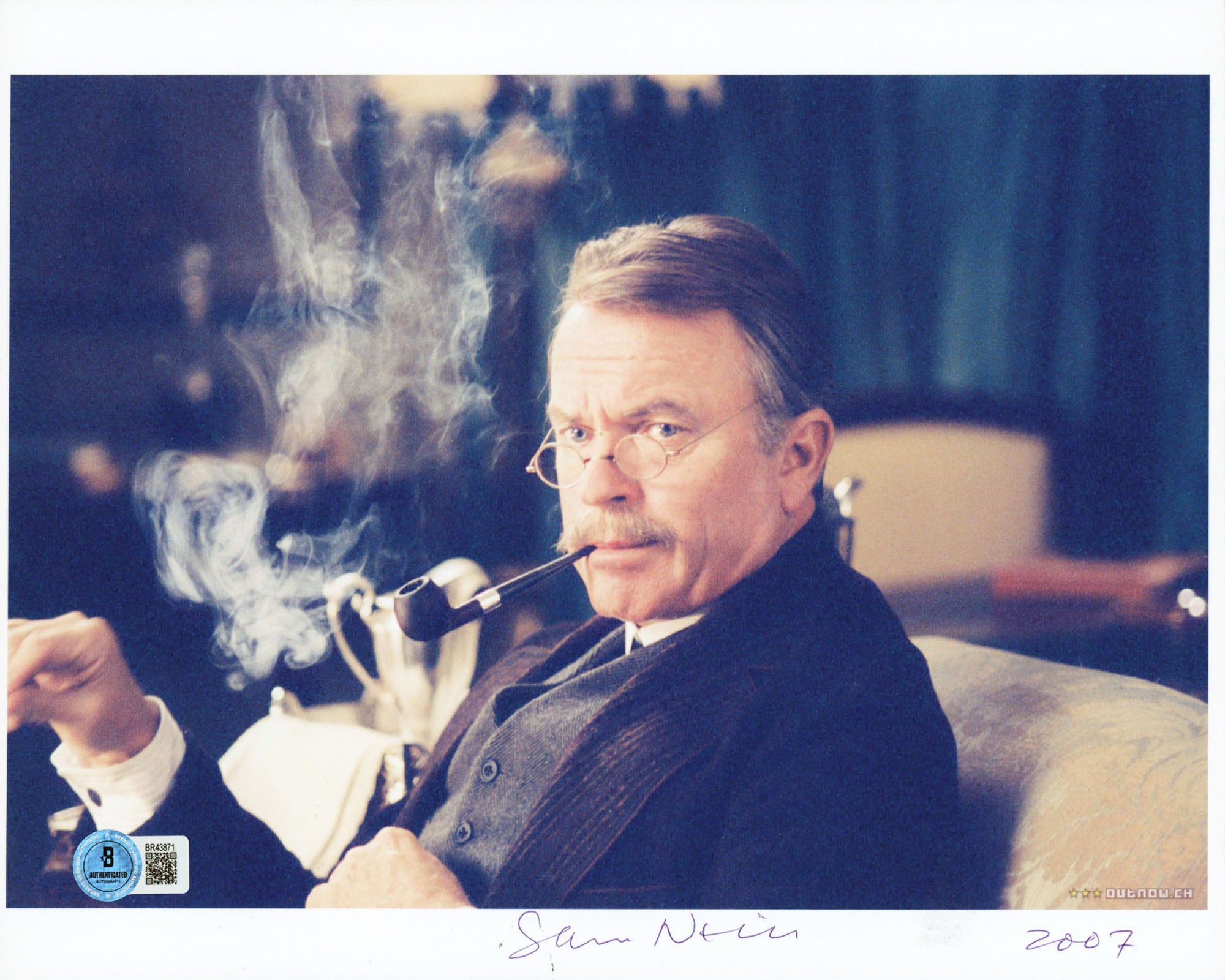 Sam Neill Peaky Blinders "2007" Authentic Signed 8.5x11 Photo BAS #BR43871