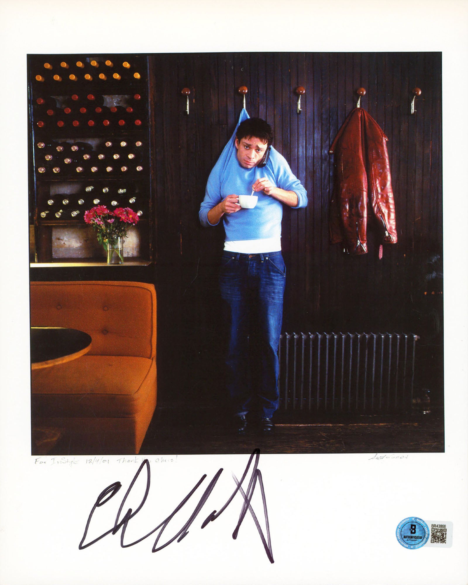 Chris Kattan A Night At The Roxbury Authentic Signed 8.5x11 Photo BAS #BR43868