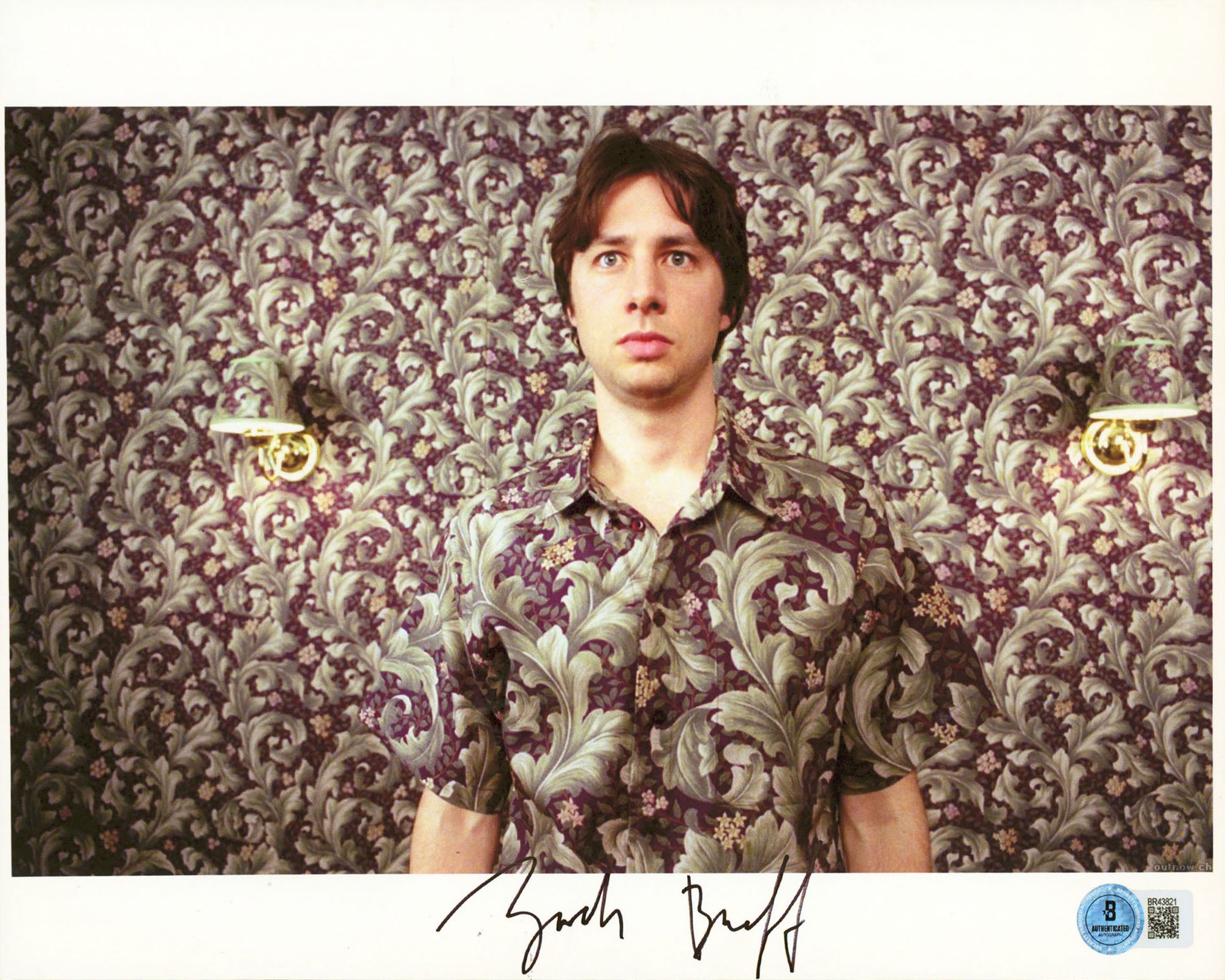Zach Braff Garden State Authentic Signed 8.5x11 Horizontal Photo BAS #BR43821