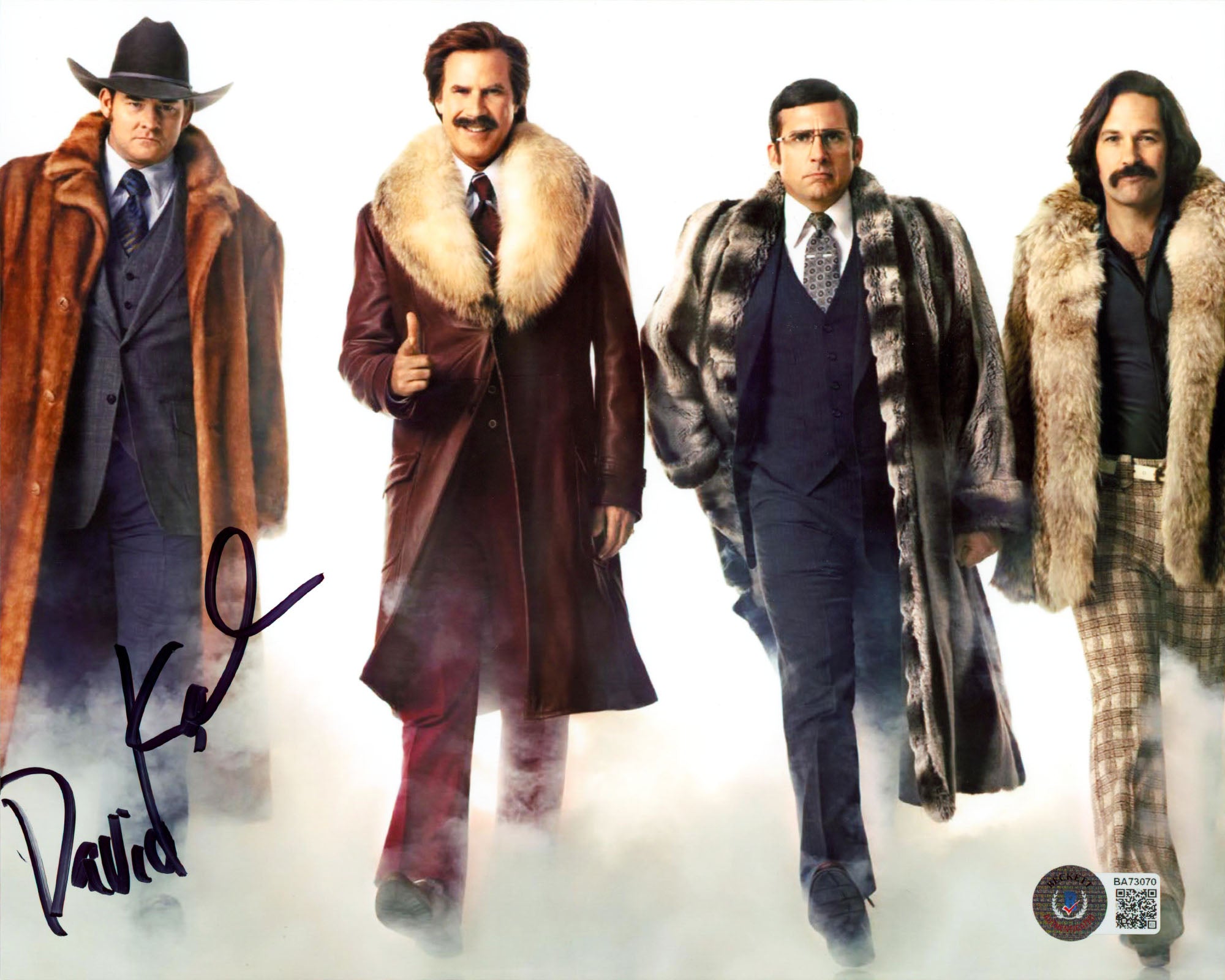 David Koechner Anchorman Authentic Signed 8x10 Horizontal Photo BAS 2