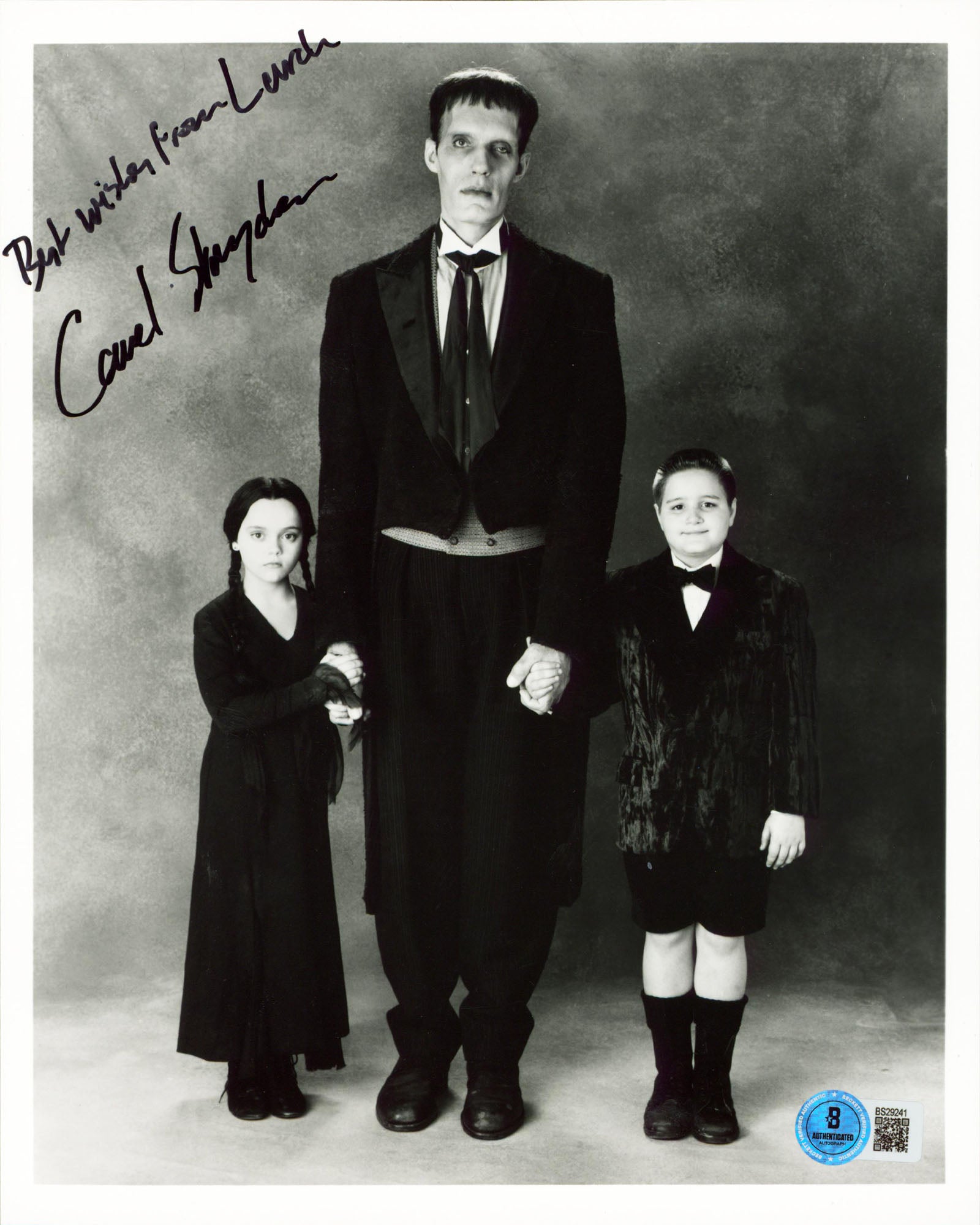 Carel Struycken The Addams Family "Best Wishes From Lurch" Signed 8x10 Photo BAS